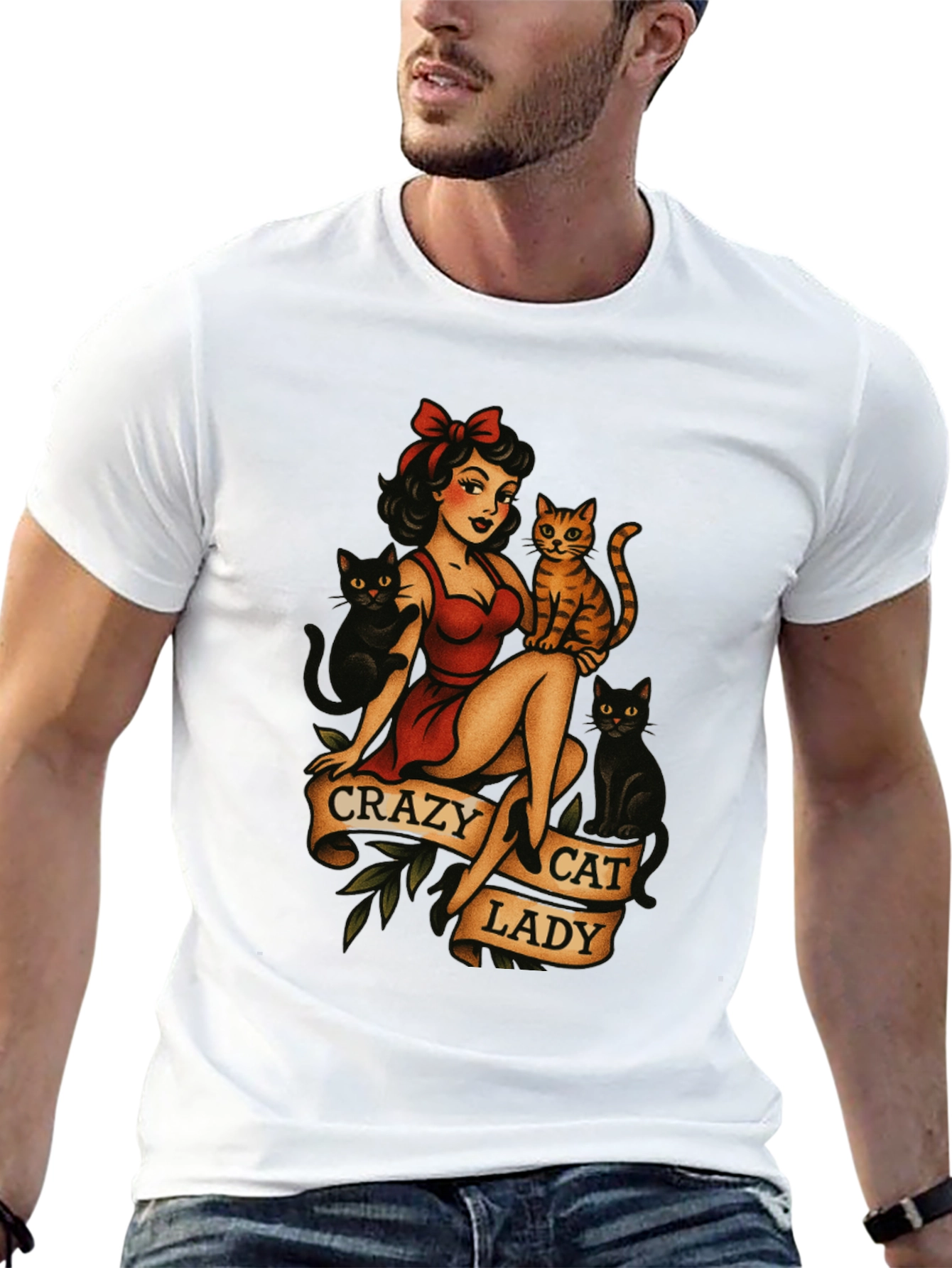 Crazy Cat Lady Graphic T-Shirt