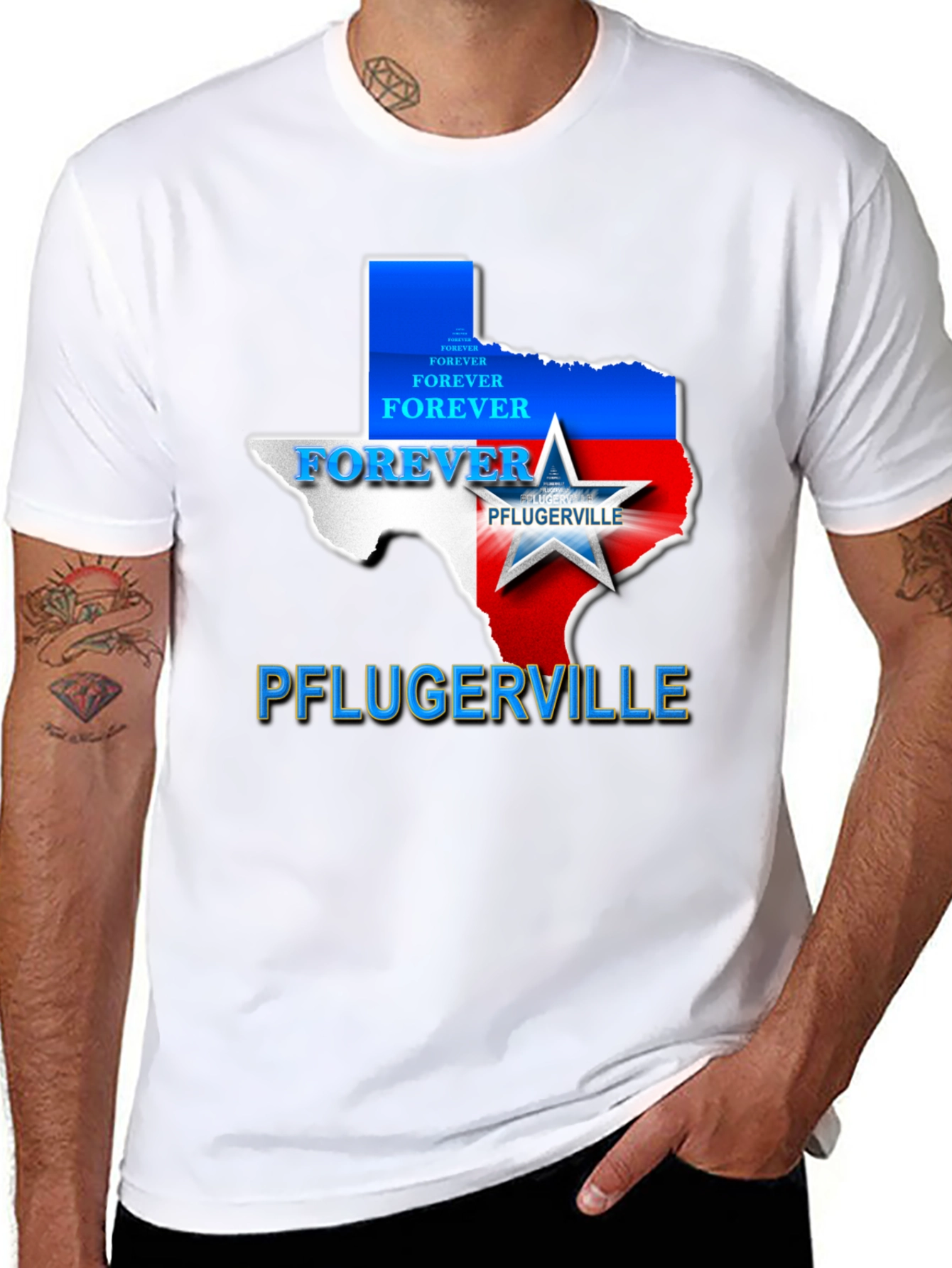 Pflugerville Forever Texas Pride T-Shirt