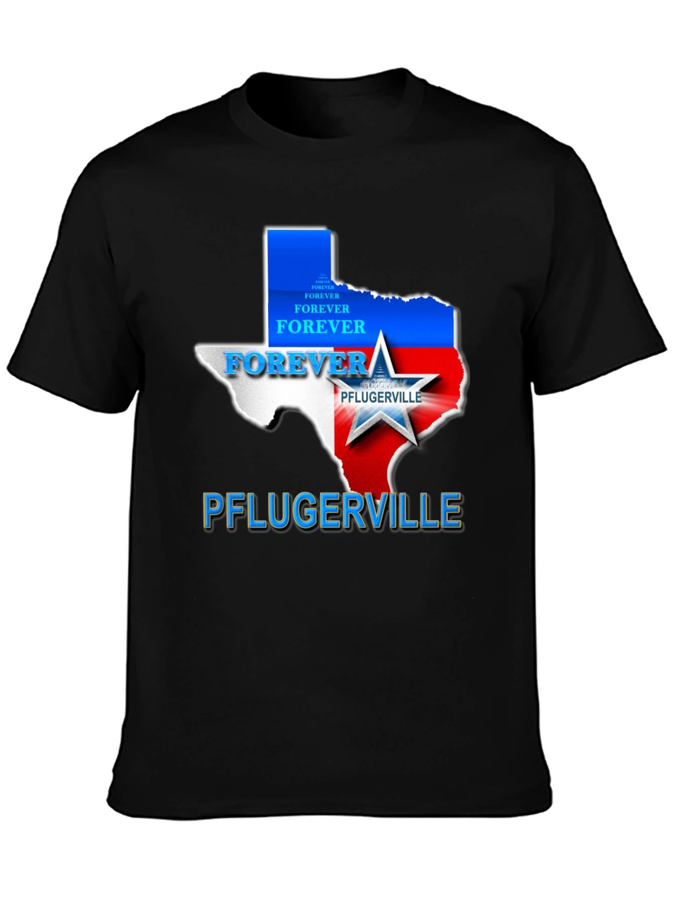 Pflugerville Forever Texas Pride T-Shirt