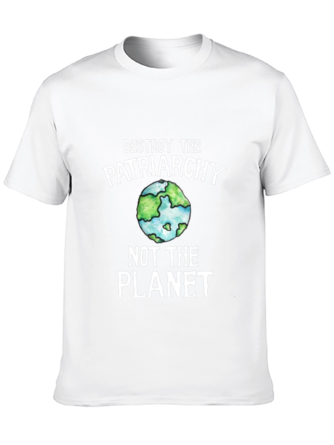 Destroy the Patriarchy T-Shirt Earth Graphic Tee