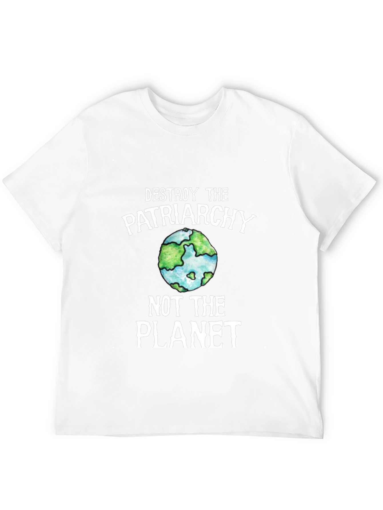 Destroy the Patriarchy T-Shirt Earth Graphic Tee