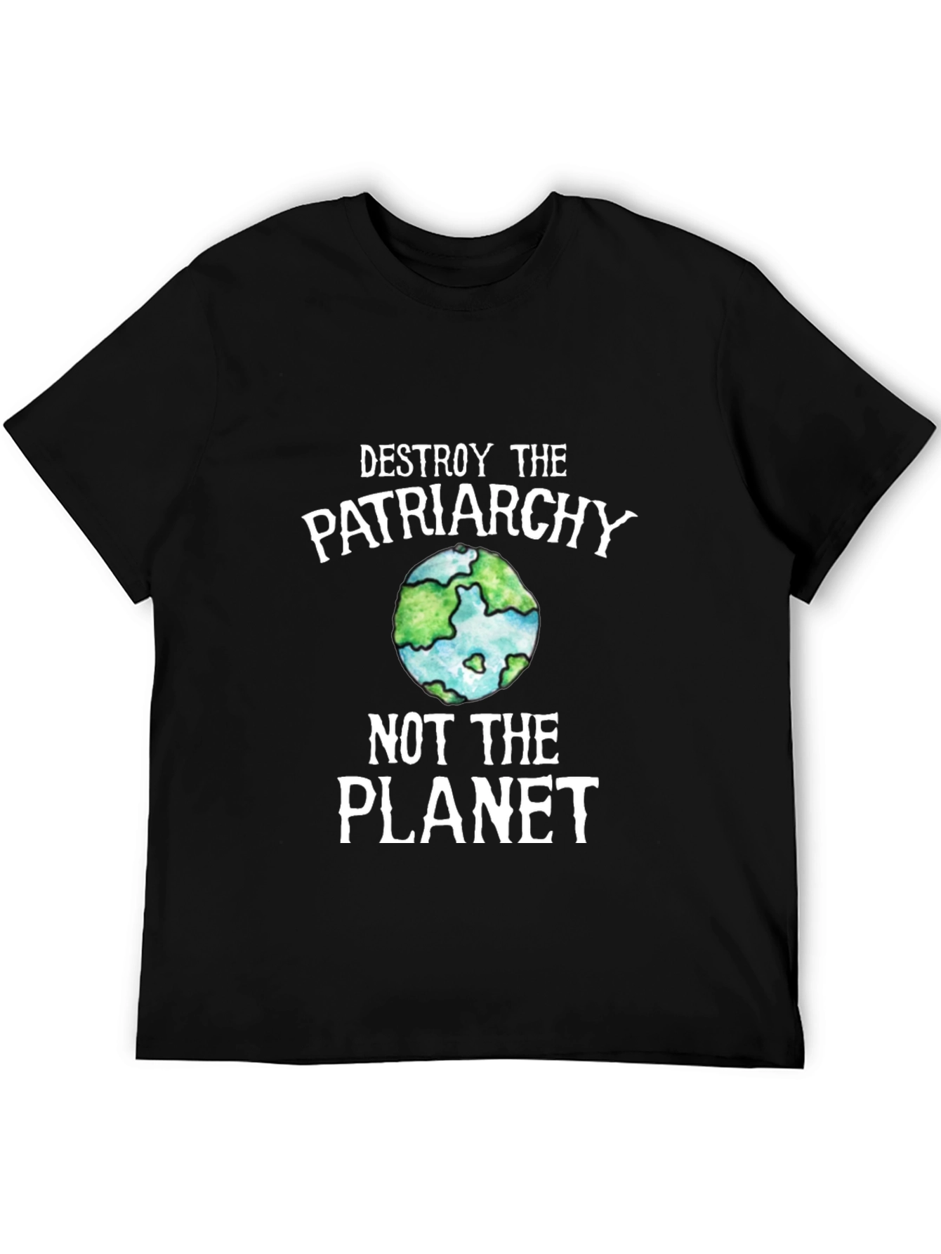 Destroy the Patriarchy T-Shirt Earth Graphic Tee