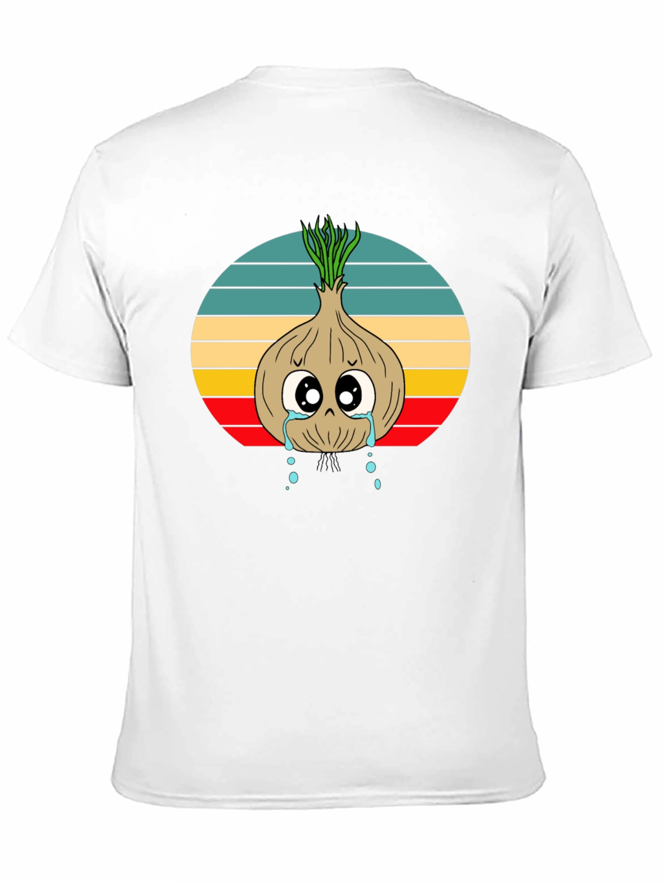 Crying Onion Graphic Tee - Retro Style