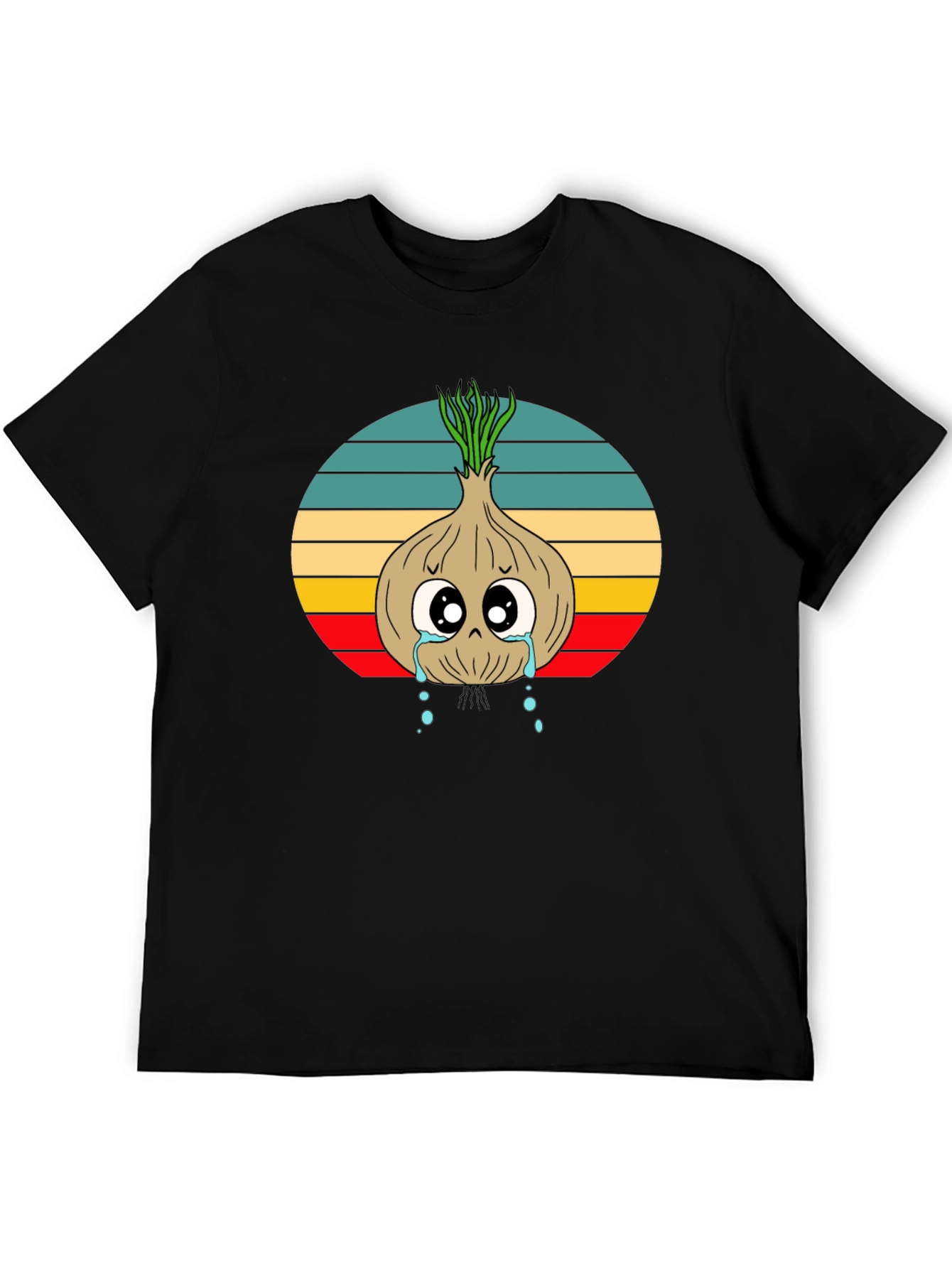 Crying Onion Graphic Tee - Retro Style