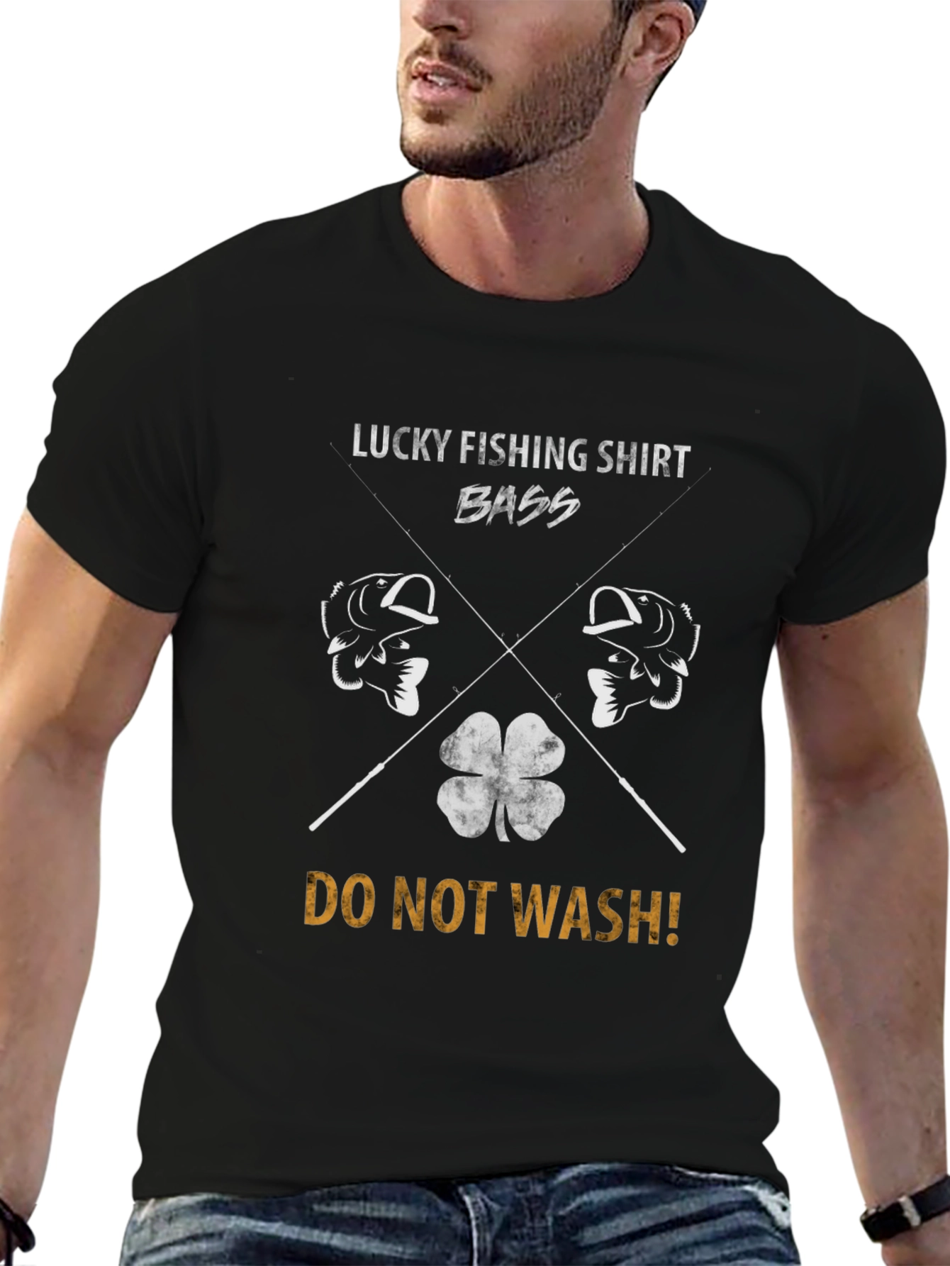 Lucky Fishing Bass Graphic Tee - Do Not Wash!