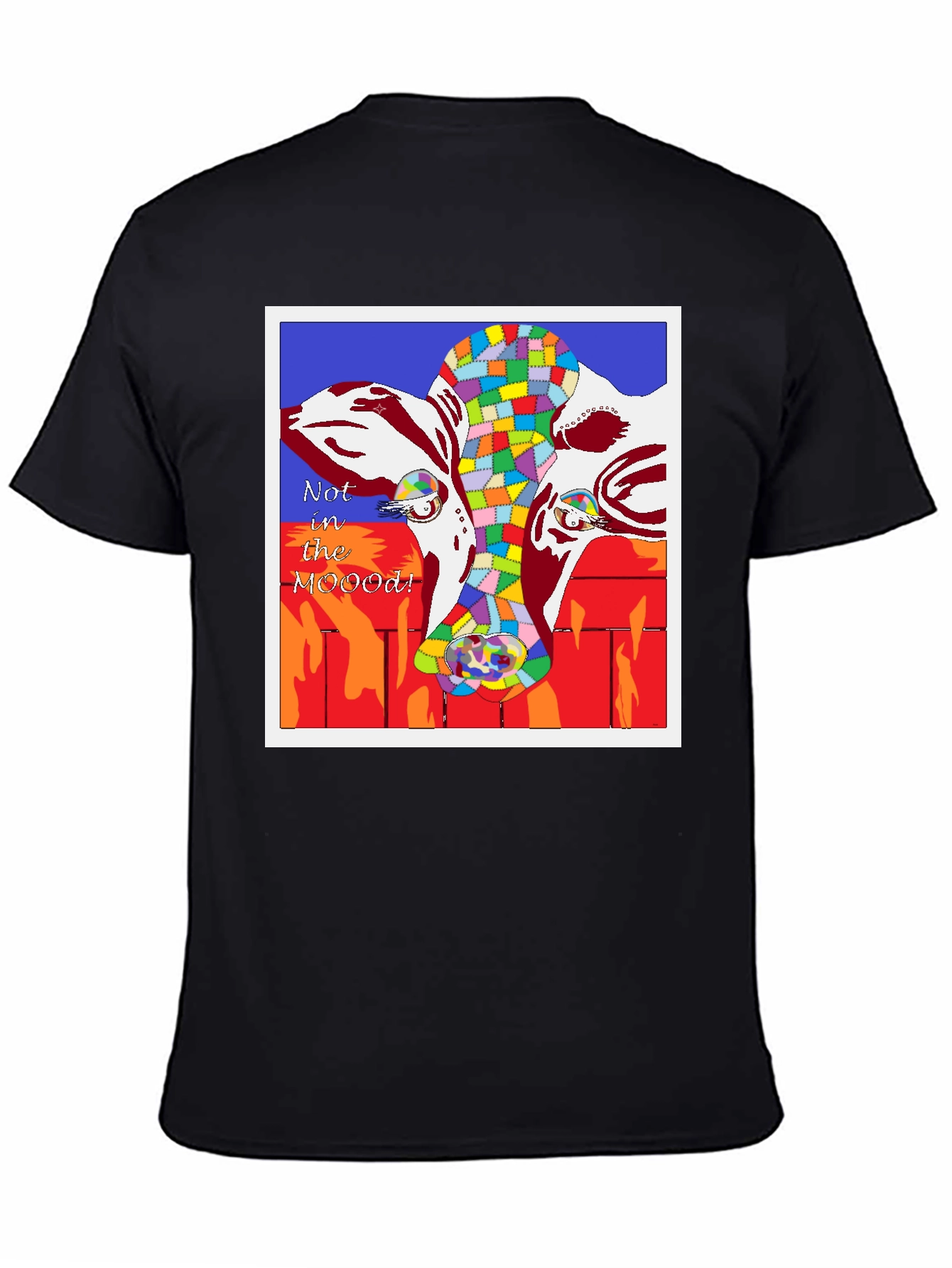 Not in the MOOD! Cow Graphic T-Shirt
