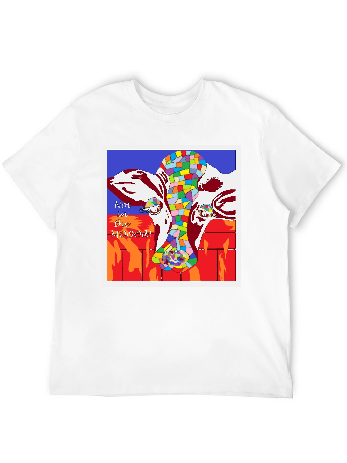 Not in the MOOD! Cow Graphic T-Shirt
