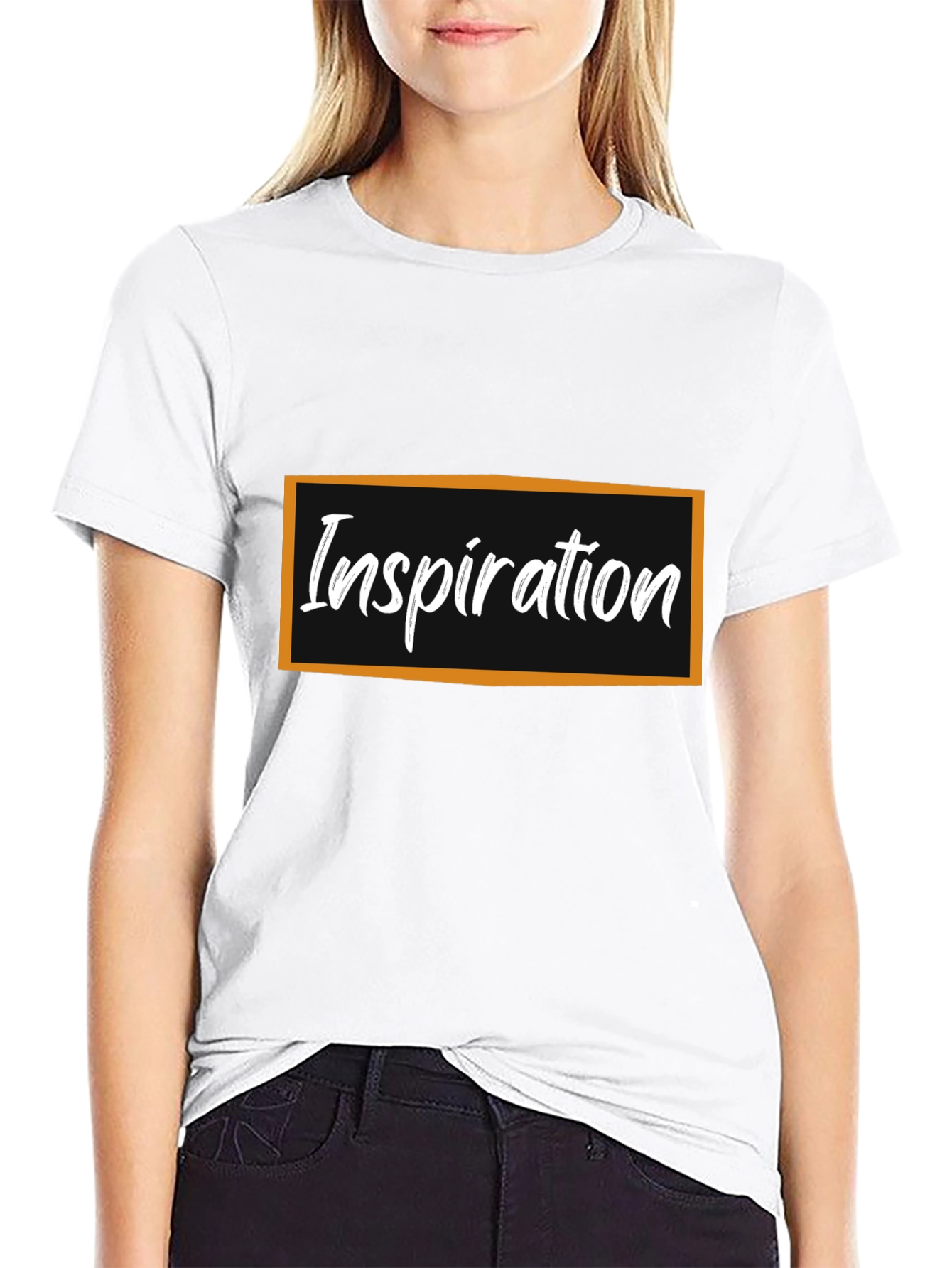 Inspiration Graphic Tee - Black Cotton T-Shirt