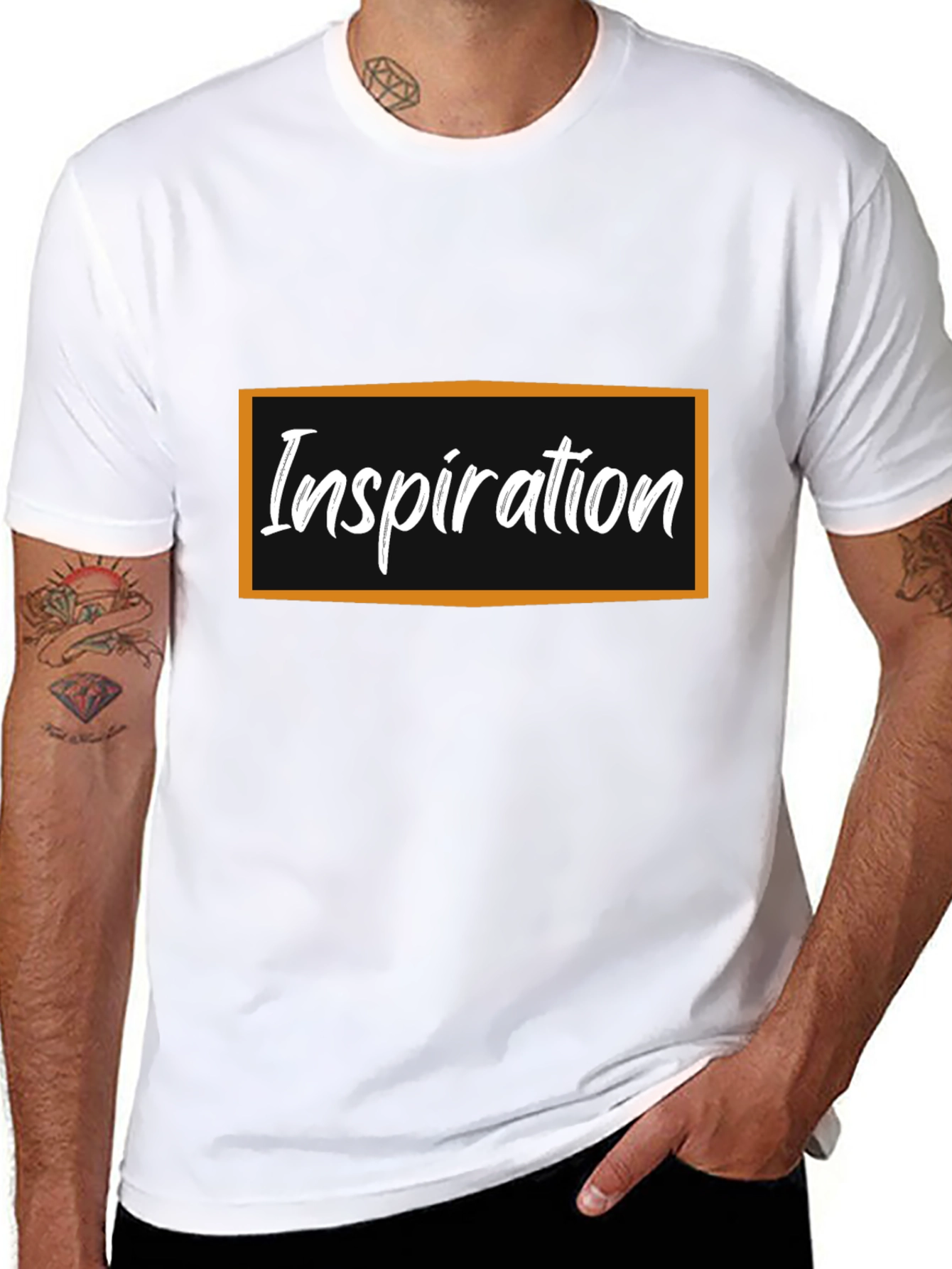 Inspiration Graphic Tee - Black Cotton T-Shirt