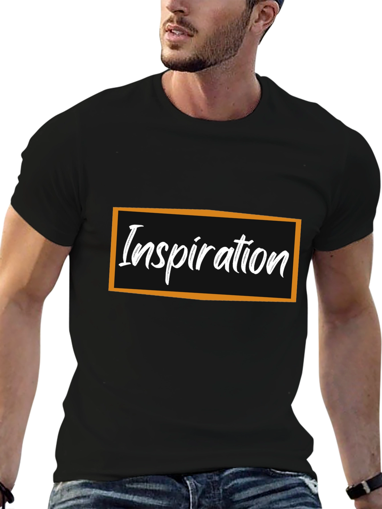 Inspiration Graphic Tee - Black Cotton T-Shirt