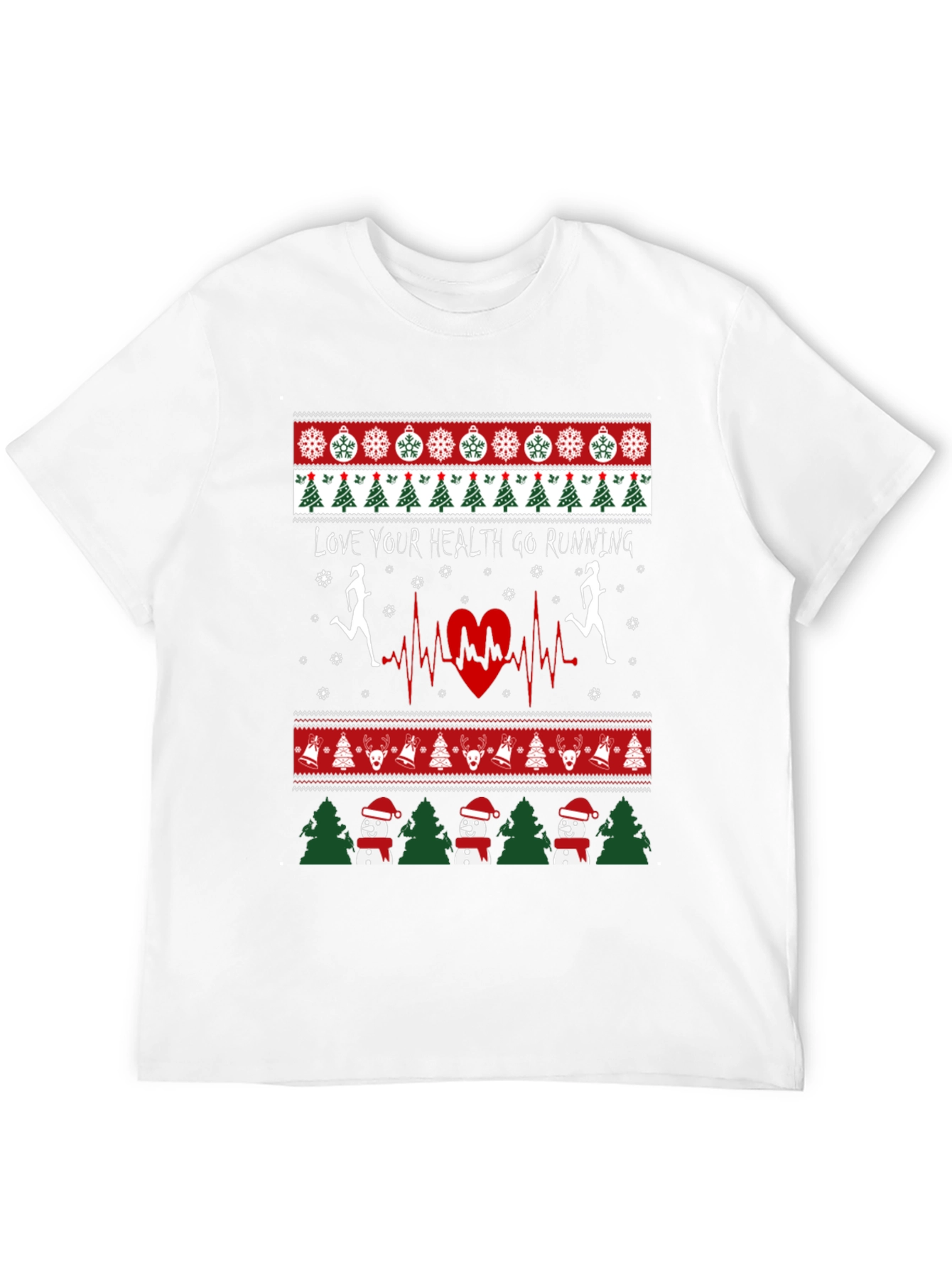 Festive Running Ugly Christmas T-Shirt