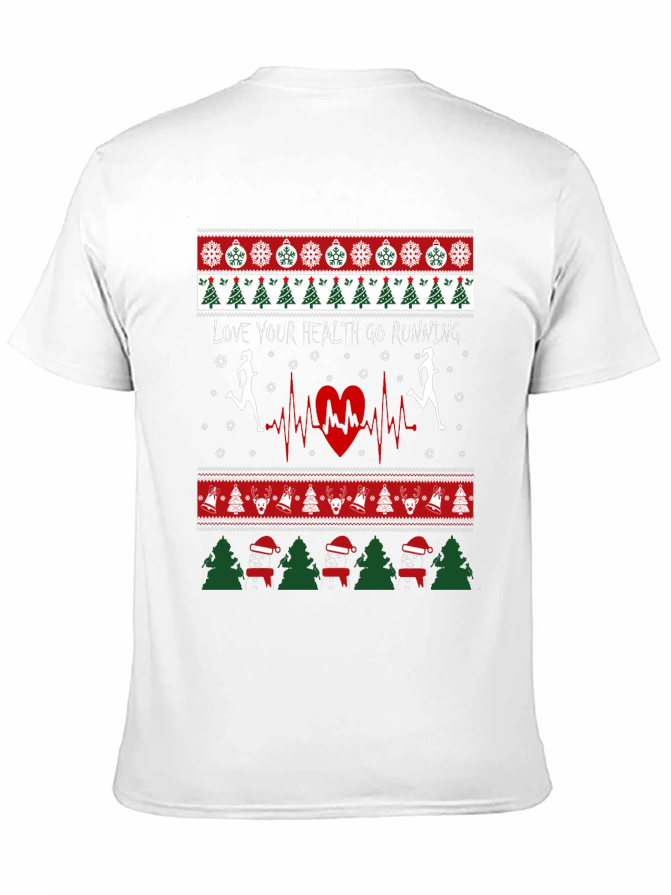 Festive Running Ugly Christmas T-Shirt