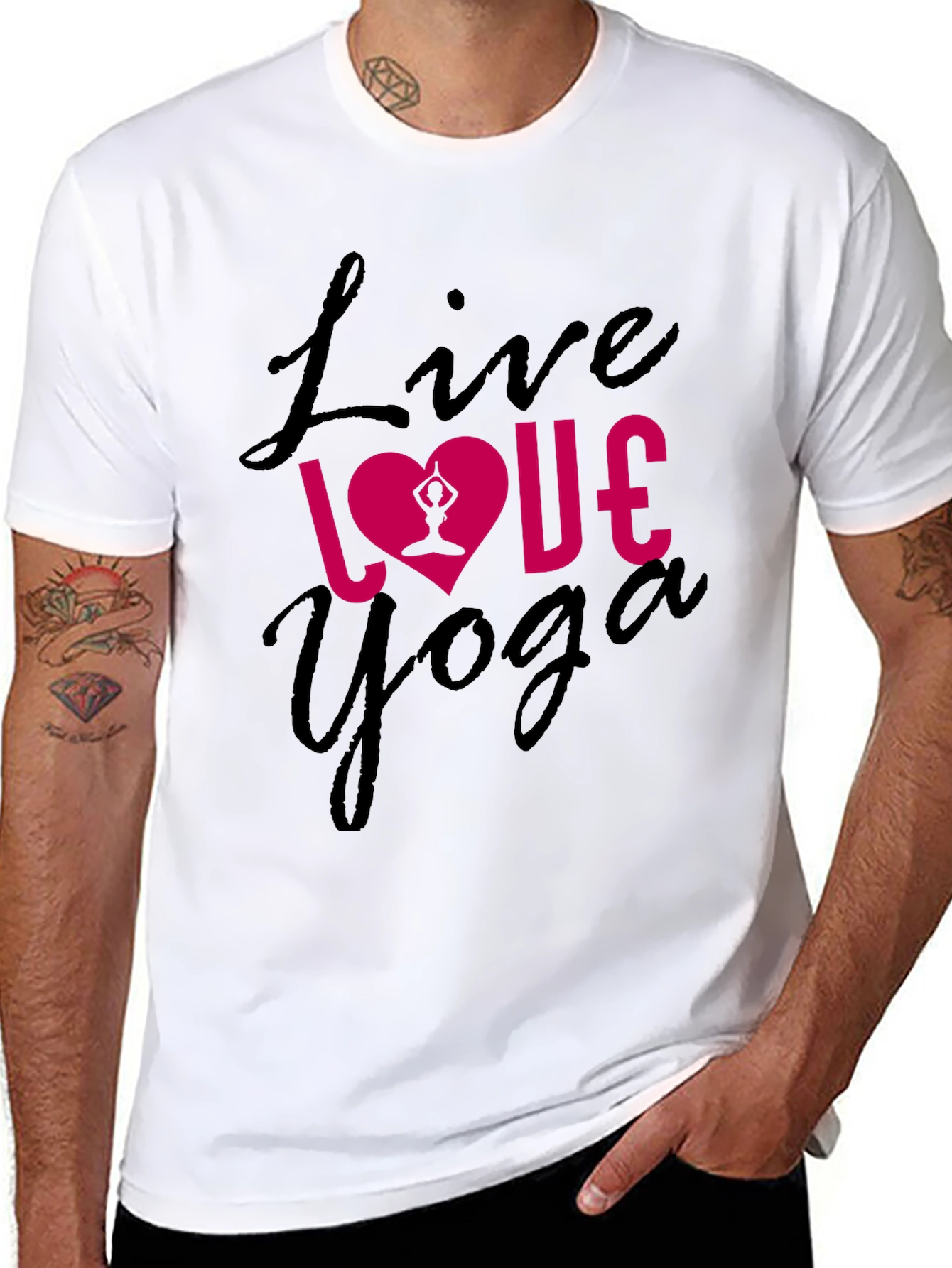 Live Love Yoga Black T-Shirt