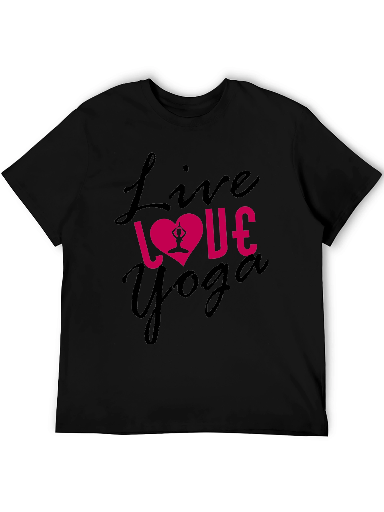 Live Love Yoga Black T-Shirt