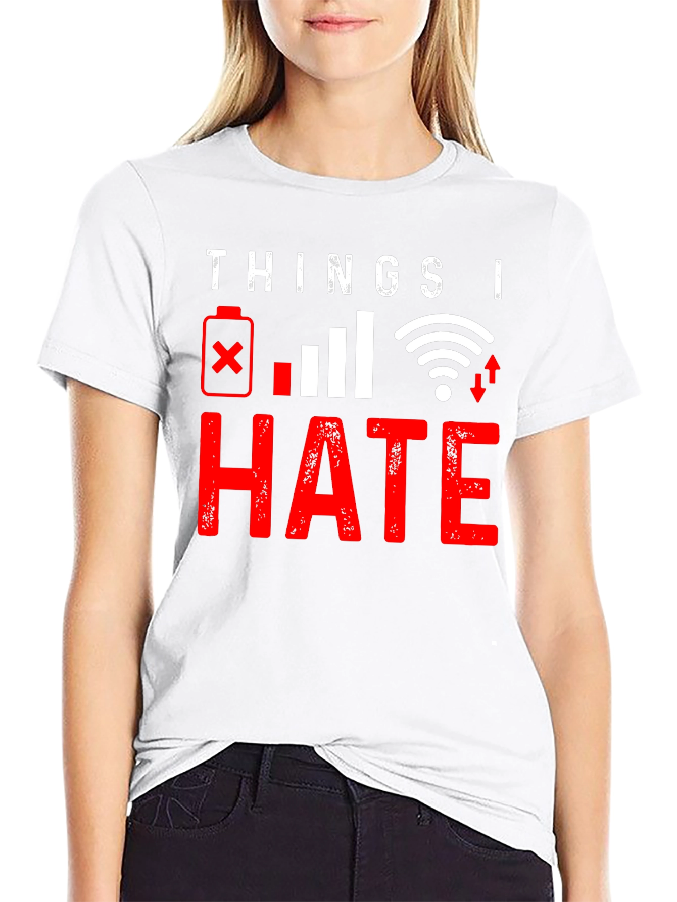 Things I Hate: Tech Humor Graphic T-Shirt