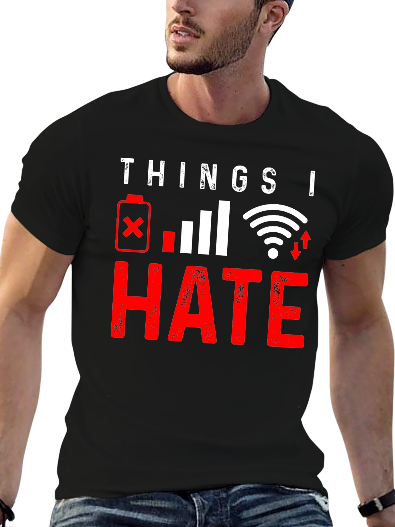 Things I Hate: Tech Humor Graphic T-Shirt
