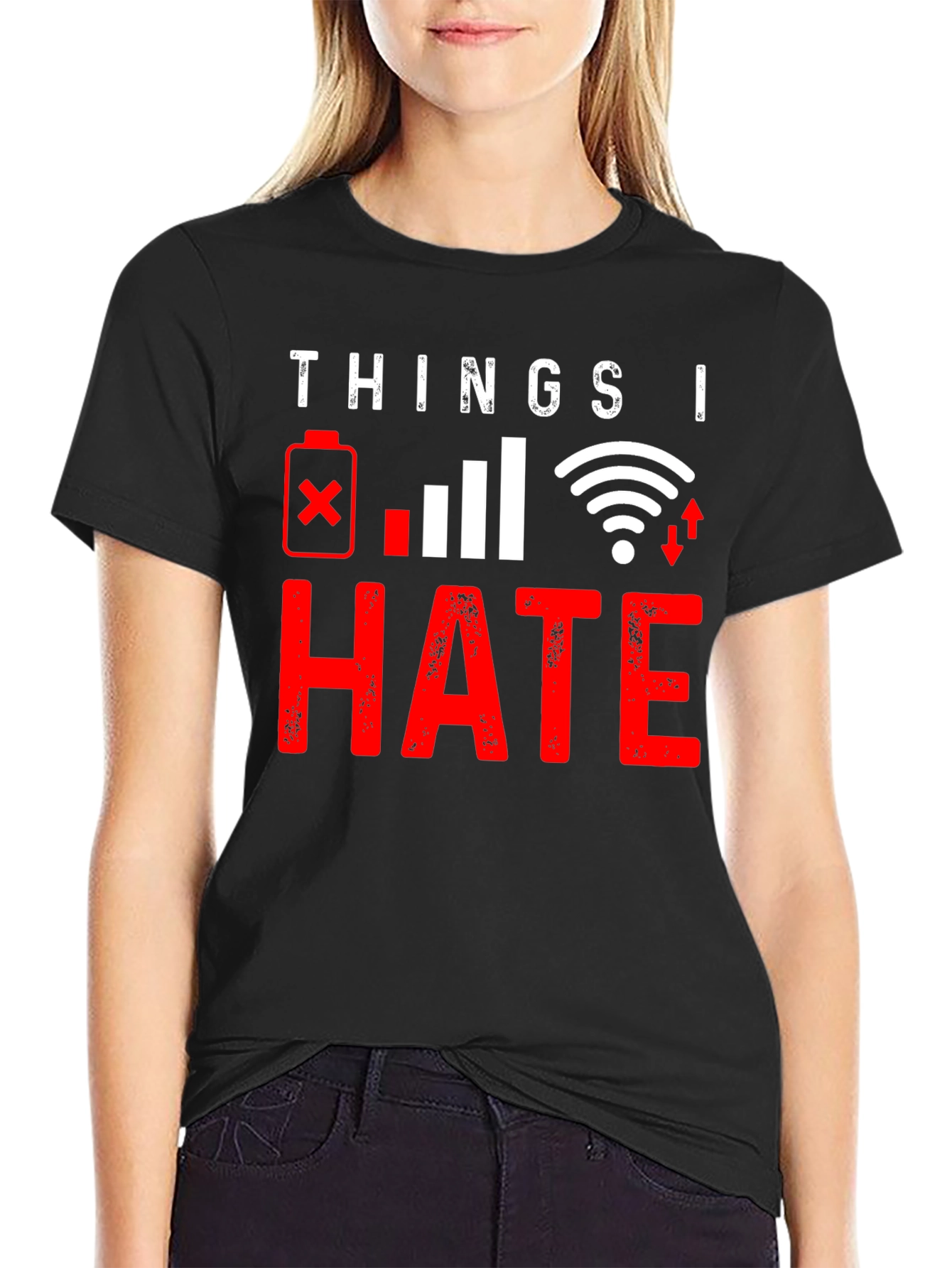 Things I Hate: Tech Humor Graphic T-Shirt