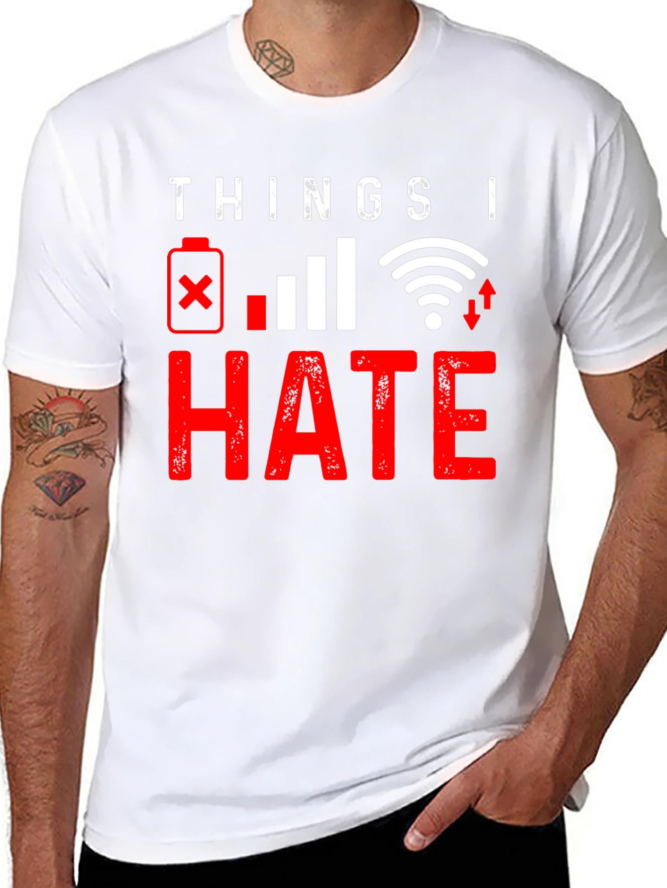 Things I Hate: Tech Humor Graphic T-Shirt