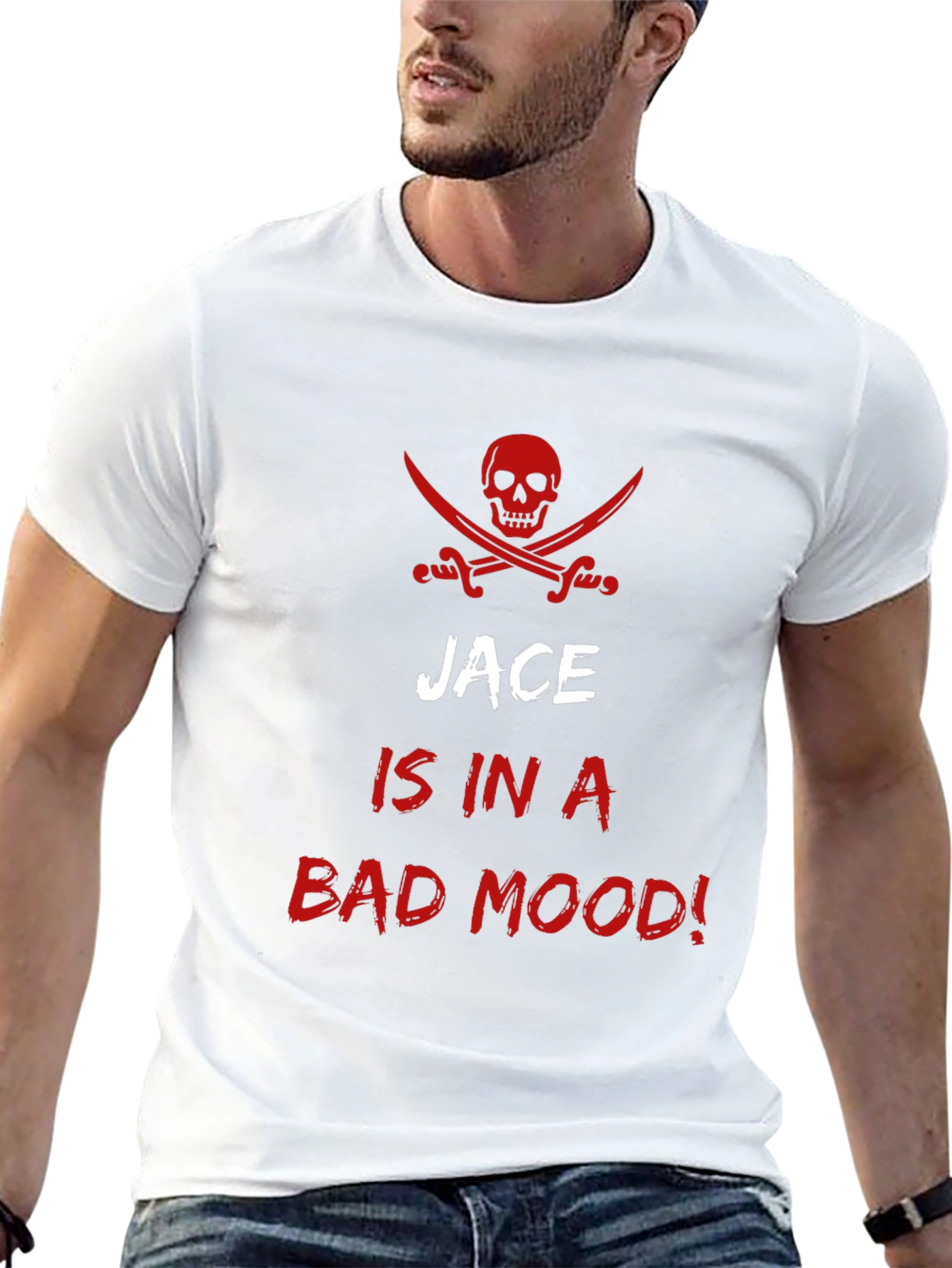 Jace is in a Bad Mood! Pirate Skull T-Shirt