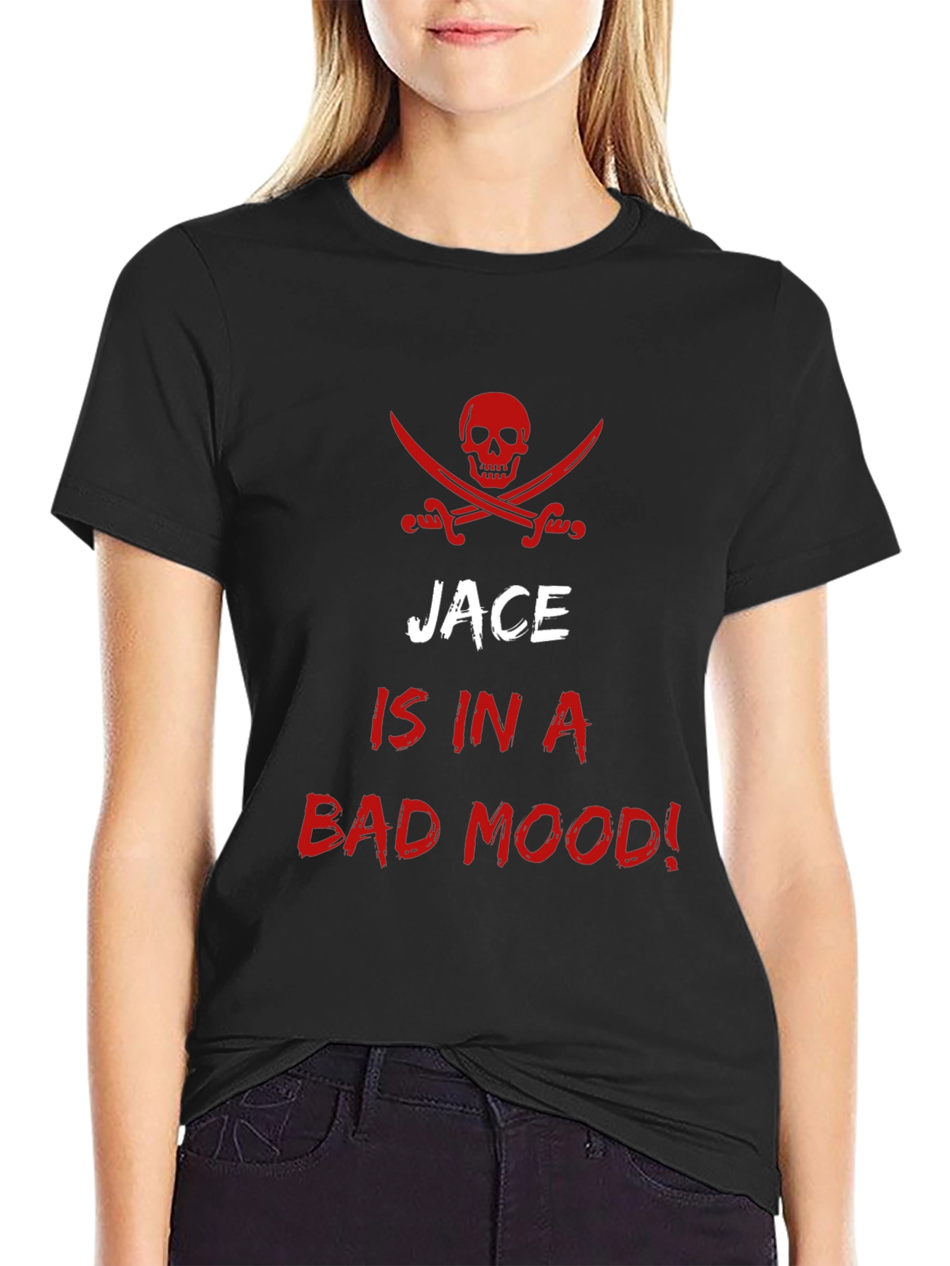 Jace is in a Bad Mood! Pirate Skull T-Shirt