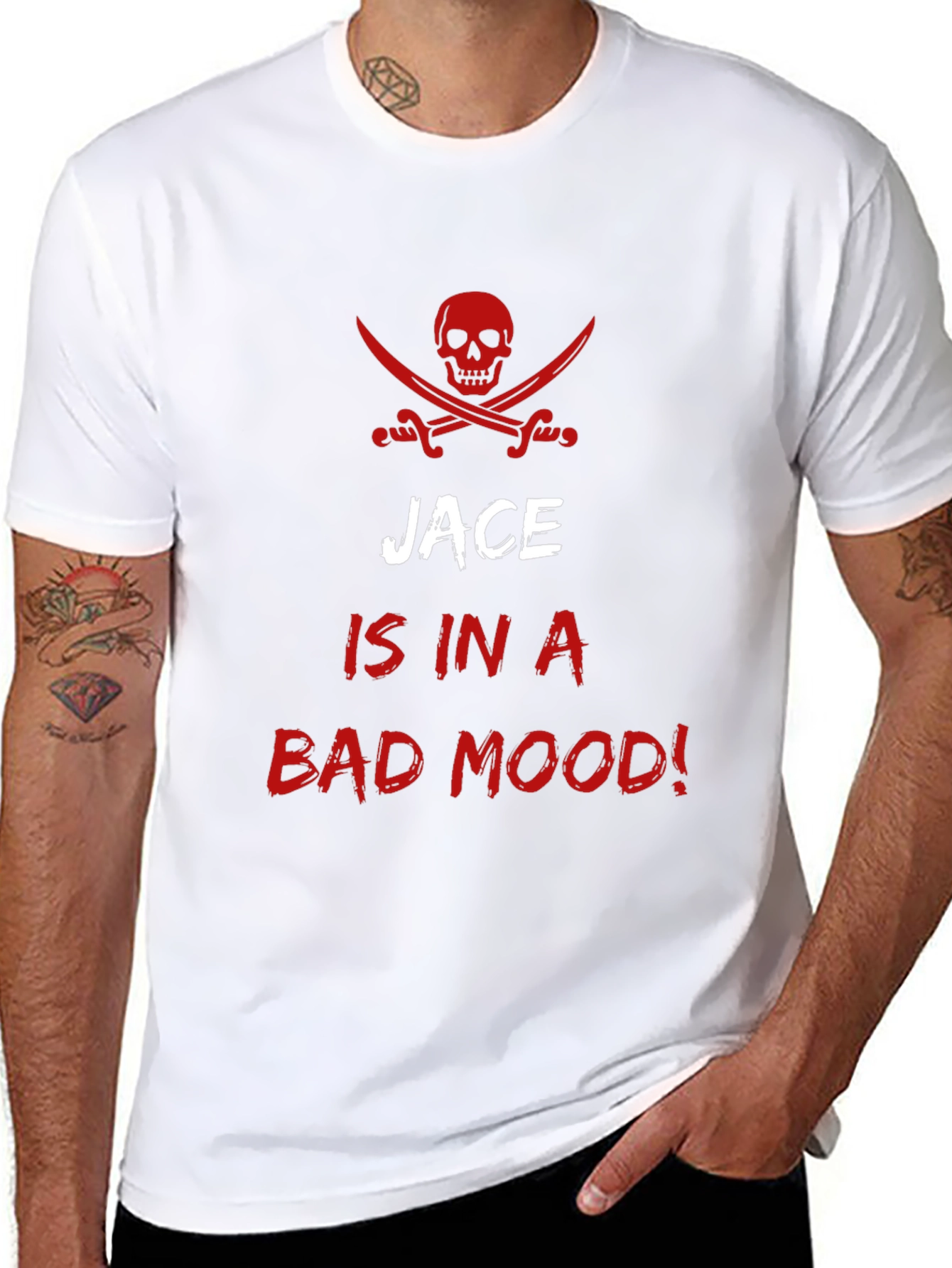 Jace is in a Bad Mood! Pirate Skull T-Shirt