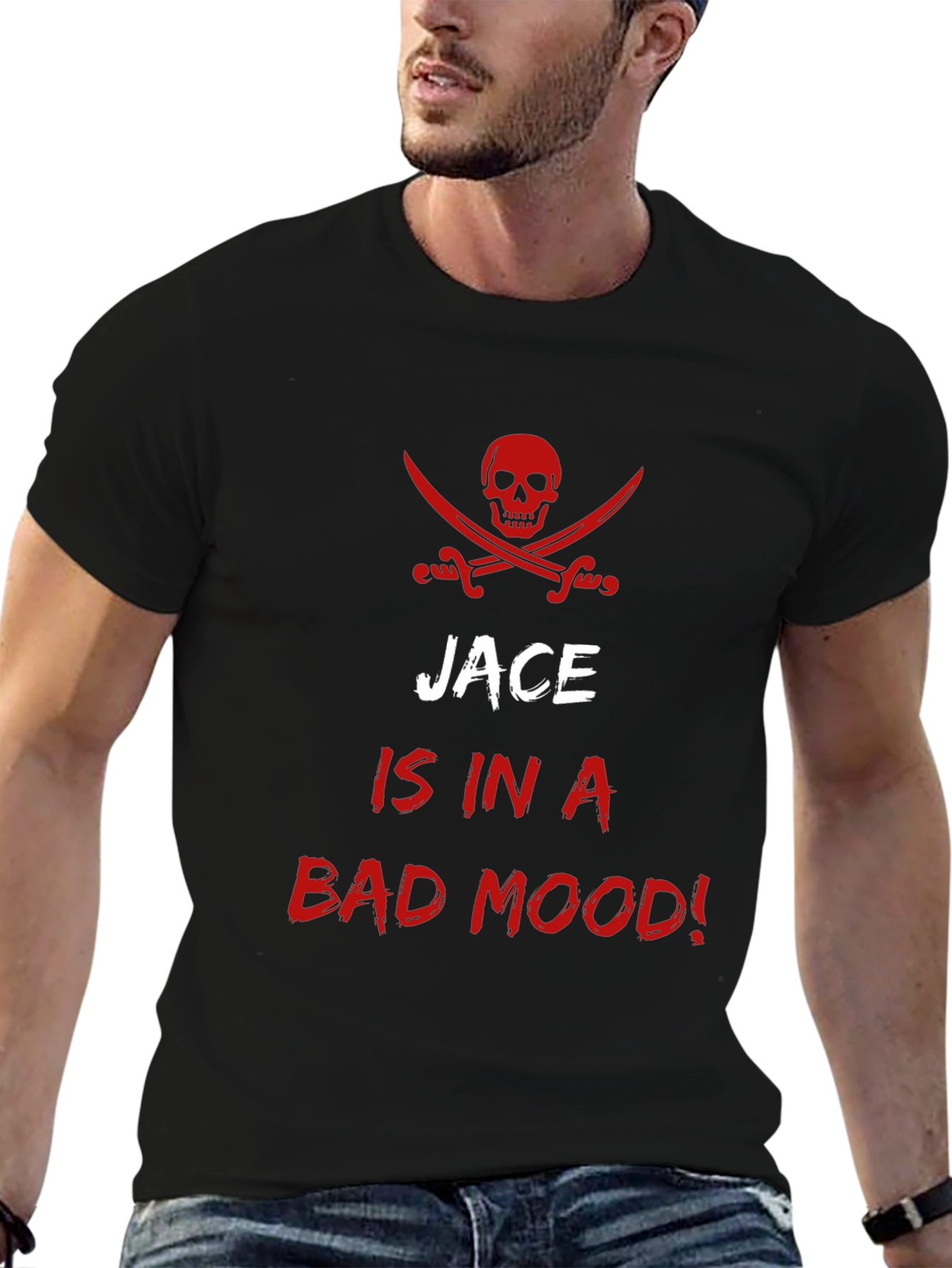 Jace is in a Bad Mood! Pirate Skull T-Shirt