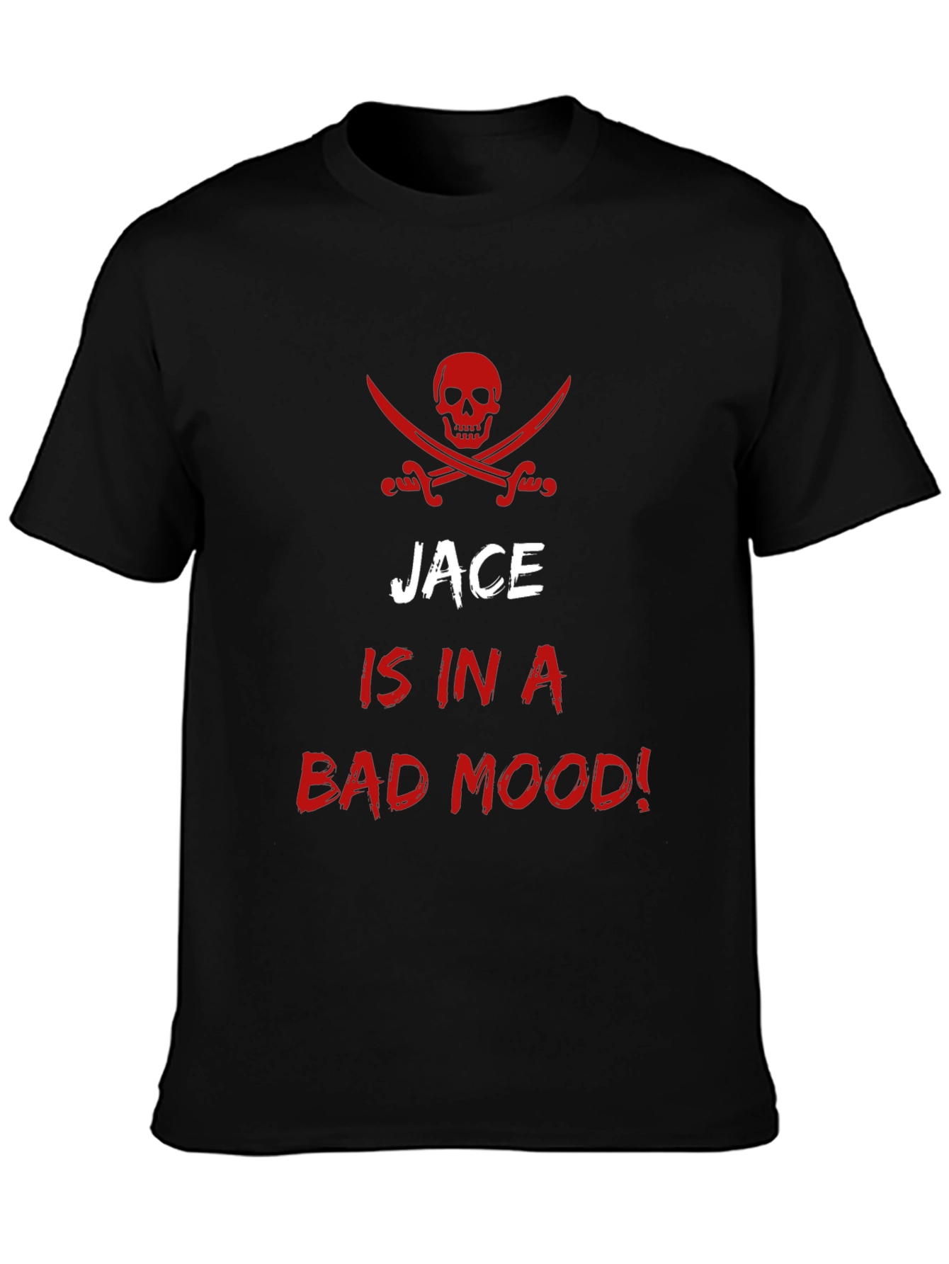 Jace is in a Bad Mood! Pirate Skull T-Shirt