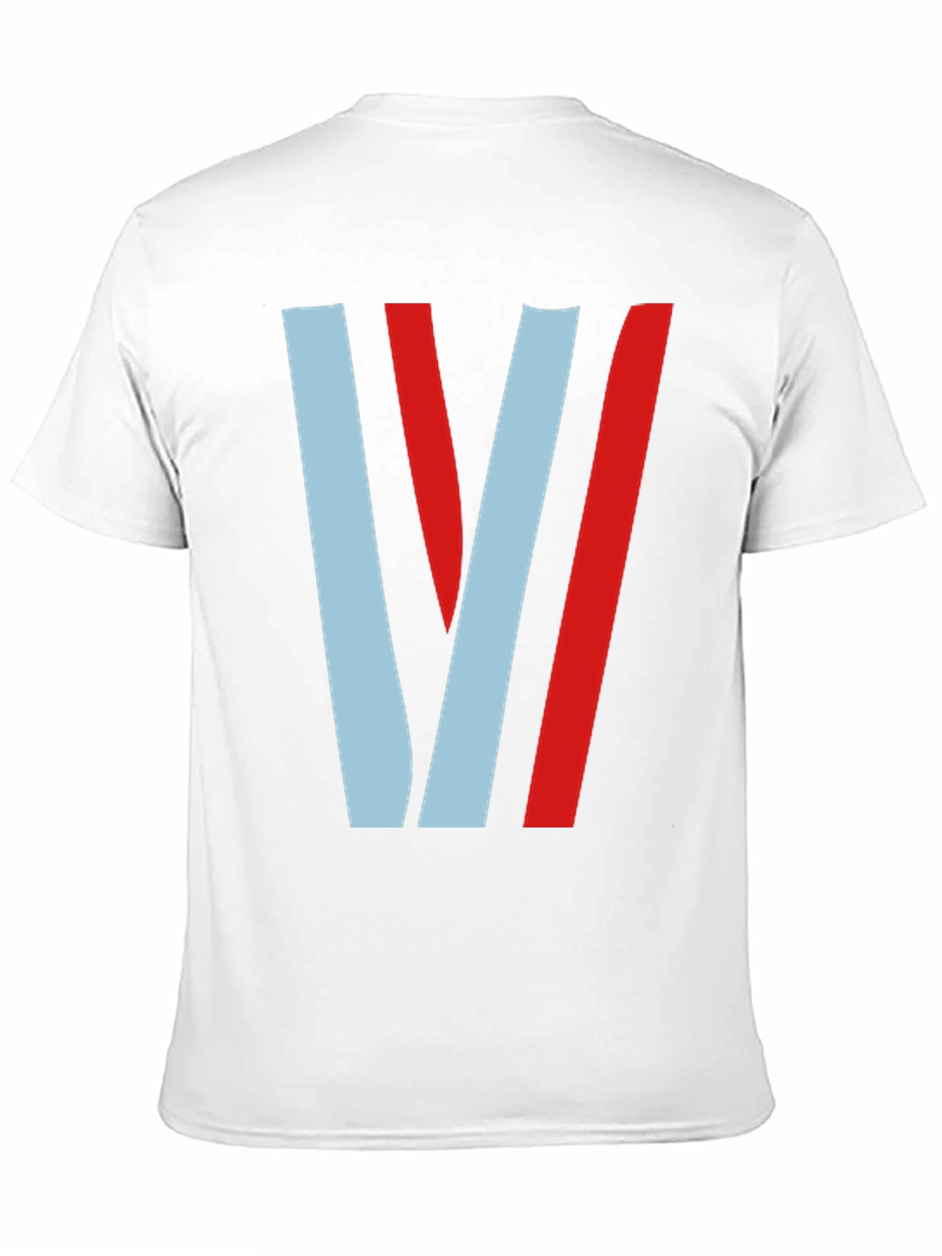 Stylish Striped V Graphic Tee - Casual Comfort
