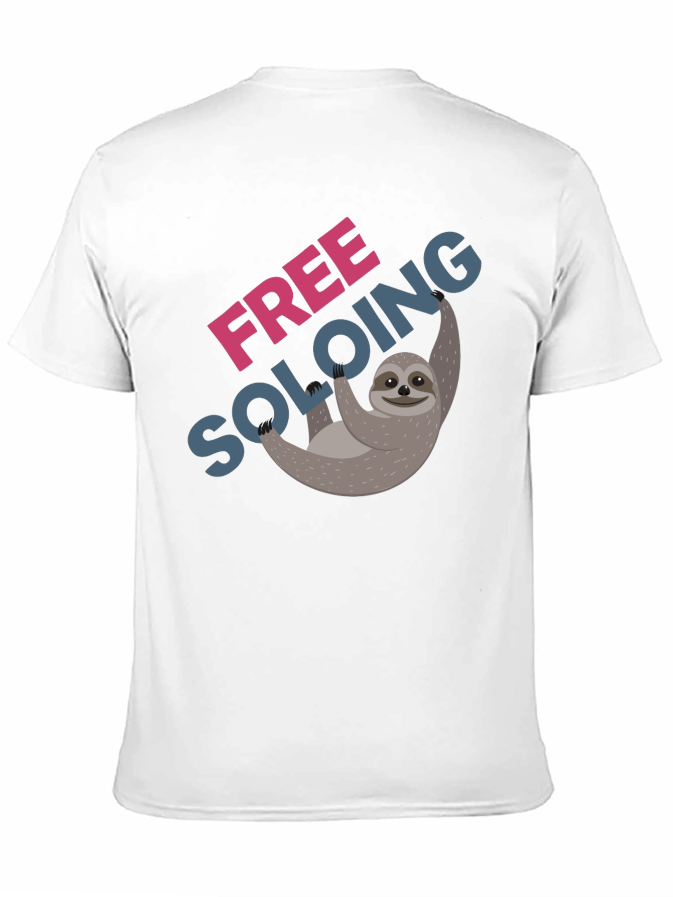 Free Soloing Sloth T-Shirt - Climbing Humor