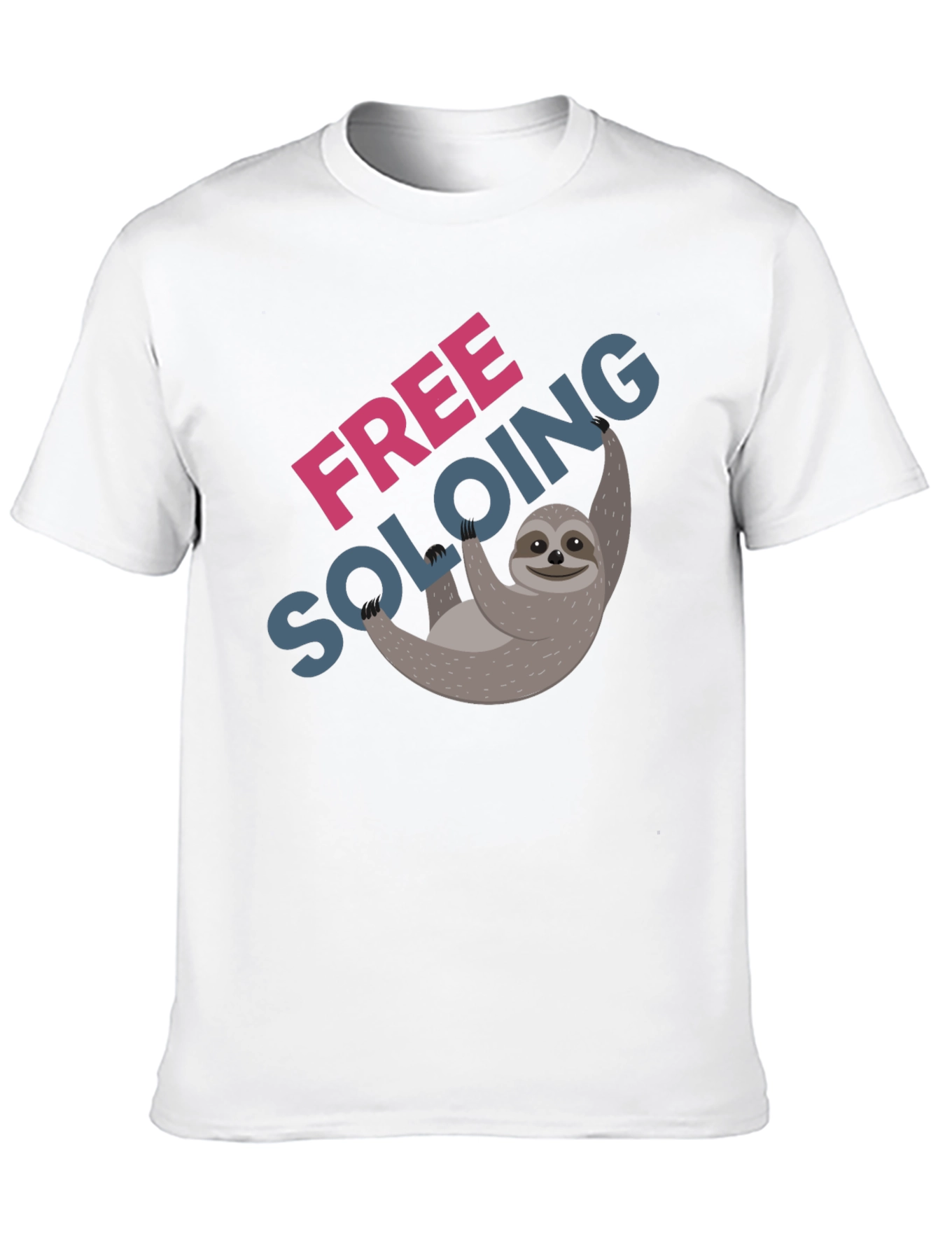 Free Soloing Sloth T-Shirt - Climbing Humor
