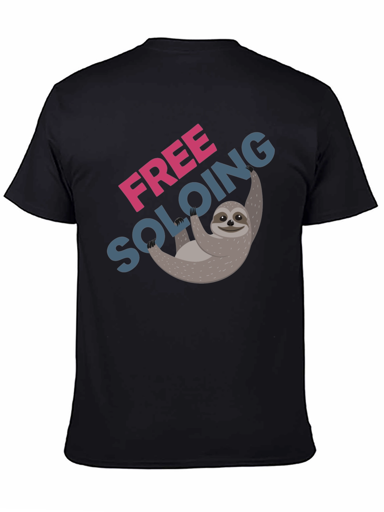 Free Soloing Sloth T-Shirt - Climbing Humor