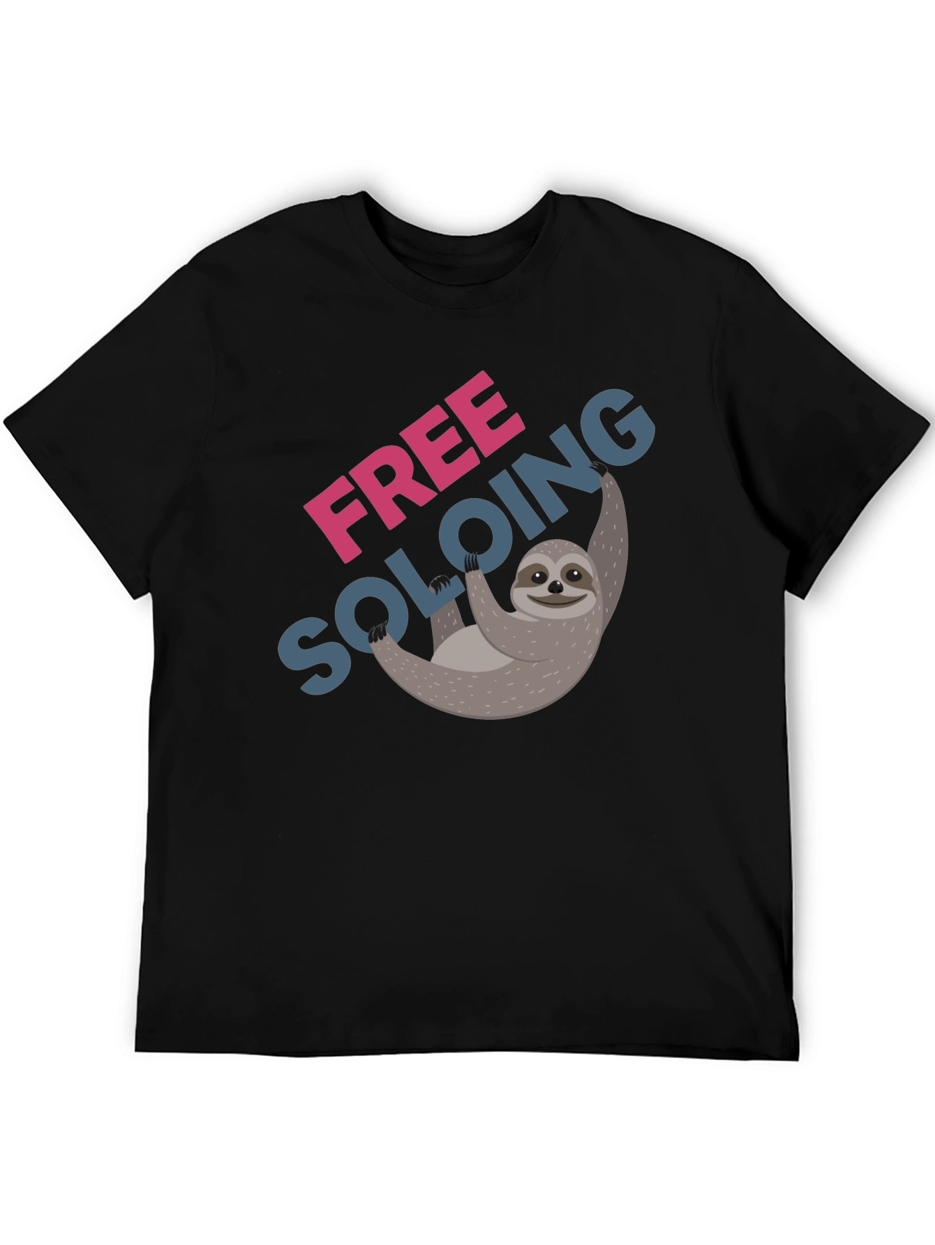 Free Soloing Sloth T-Shirt - Climbing Humor