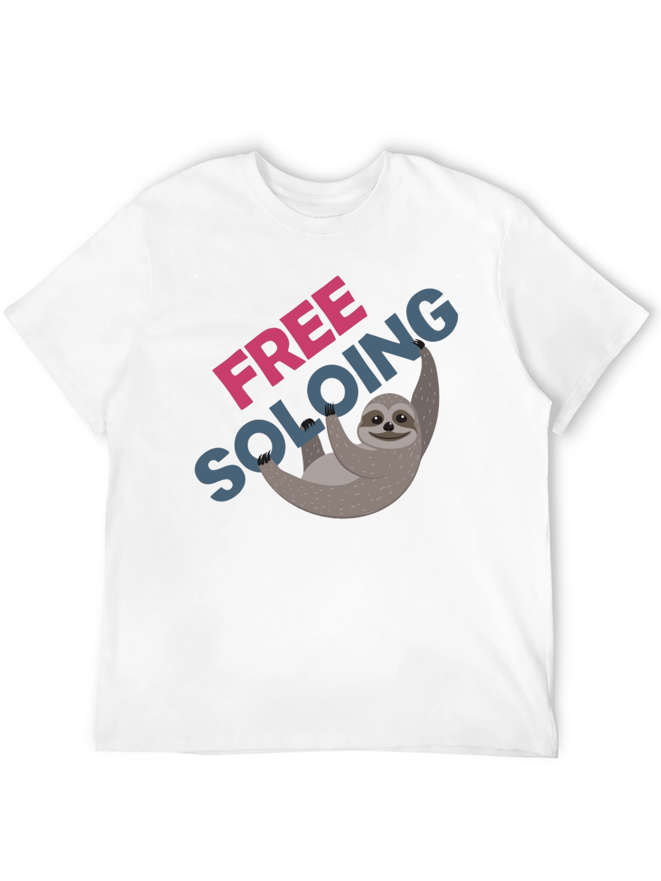 Free Soloing Sloth T-Shirt - Climbing Humor