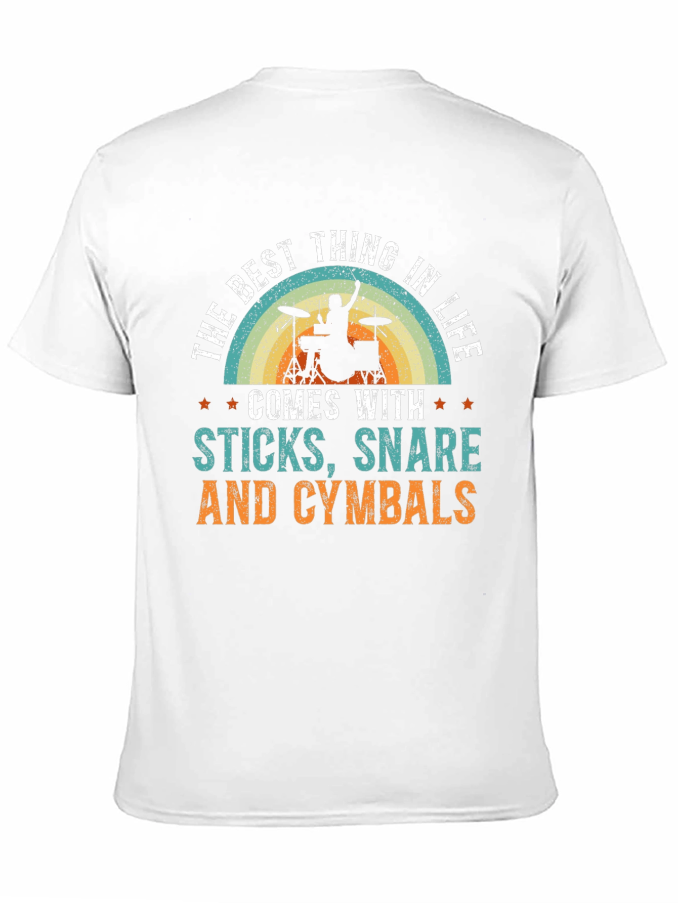 Drummers Delight: Sticks Snare & Cymbals T-Shirt