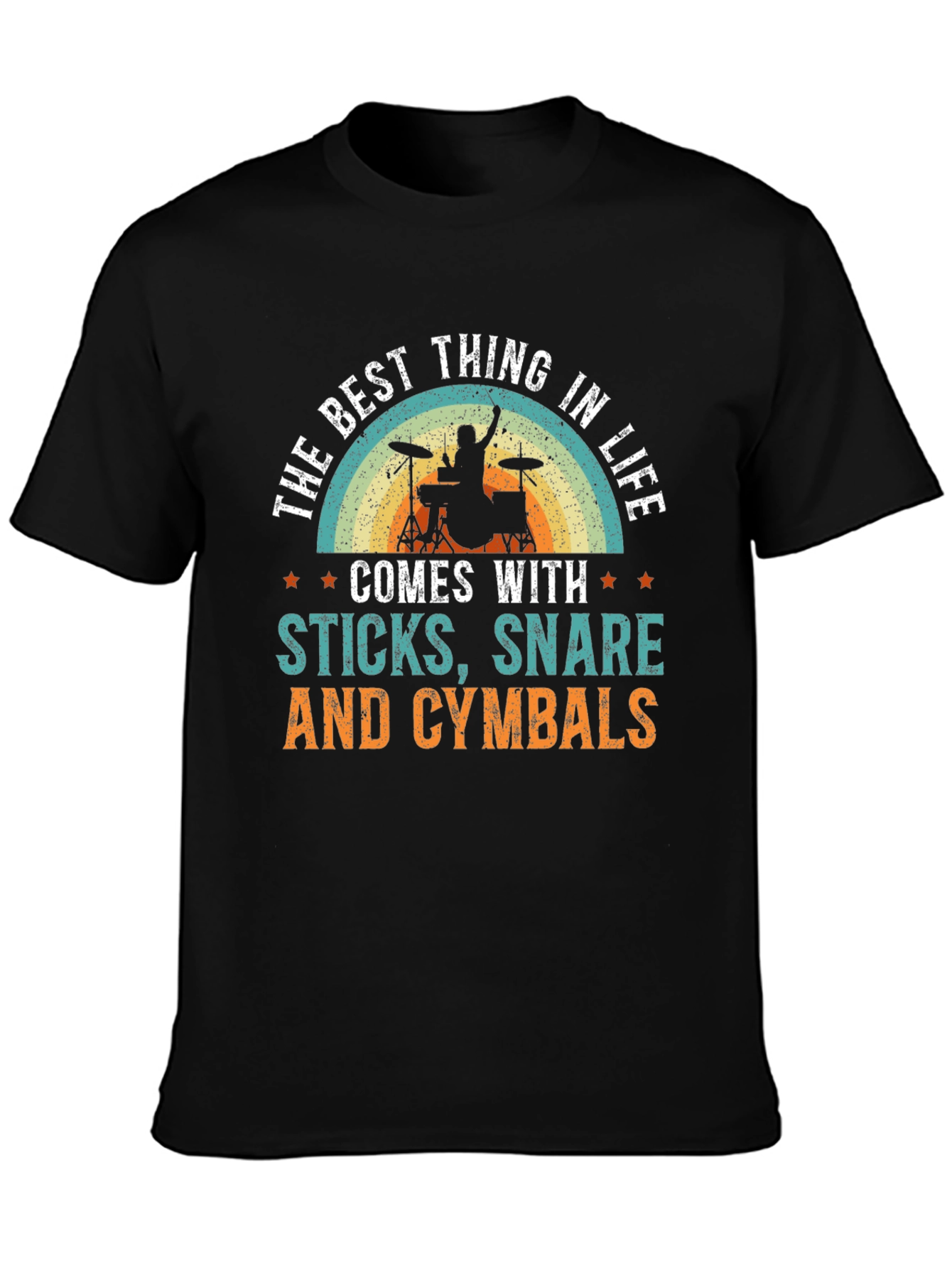 Drummers Delight: Sticks Snare & Cymbals T-Shirt
