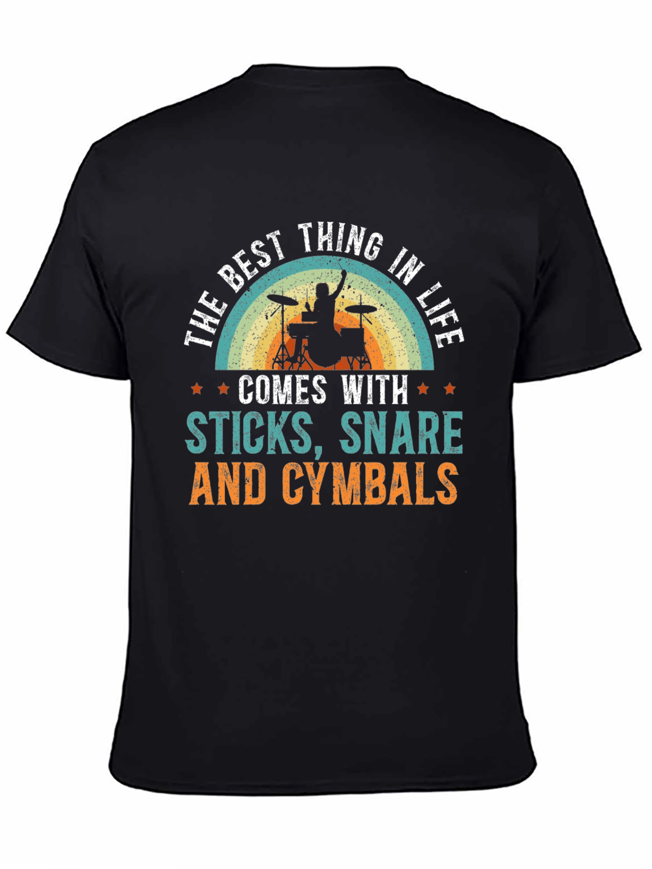 Drummers Delight: Sticks Snare & Cymbals T-Shirt