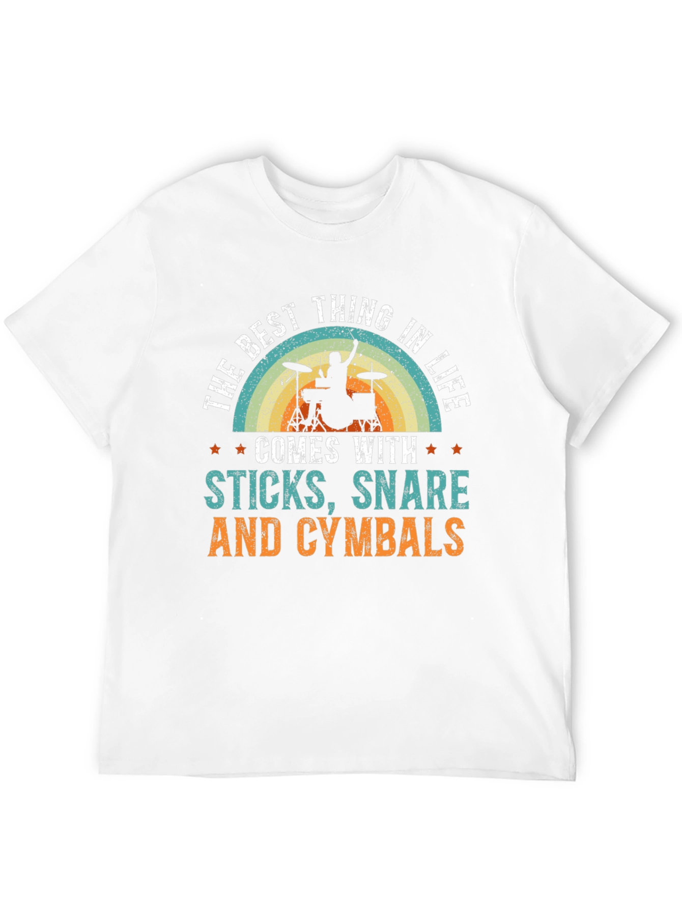 Drummers Delight: Sticks Snare & Cymbals T-Shirt