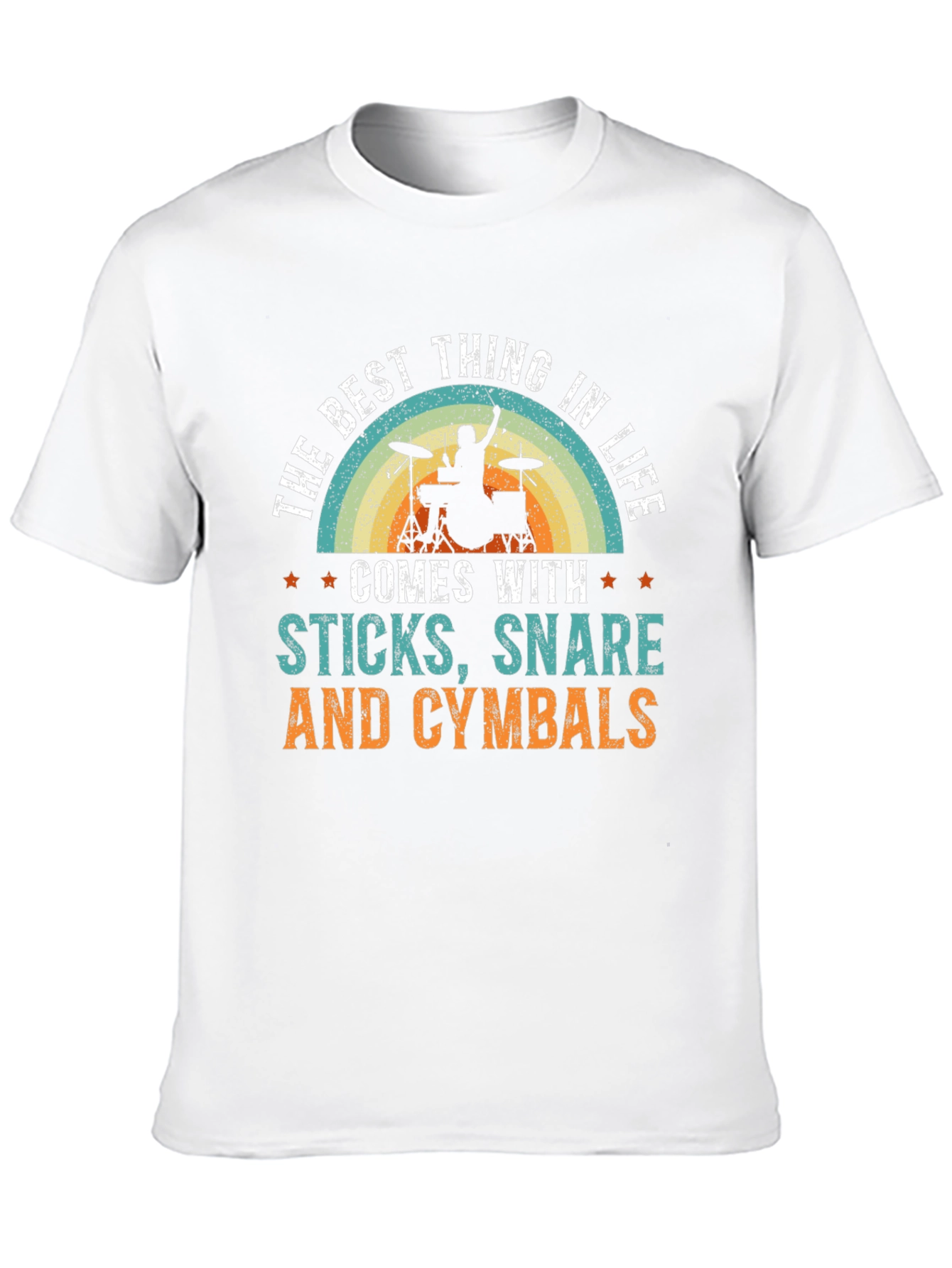 Drummers Delight: Sticks Snare & Cymbals T-Shirt