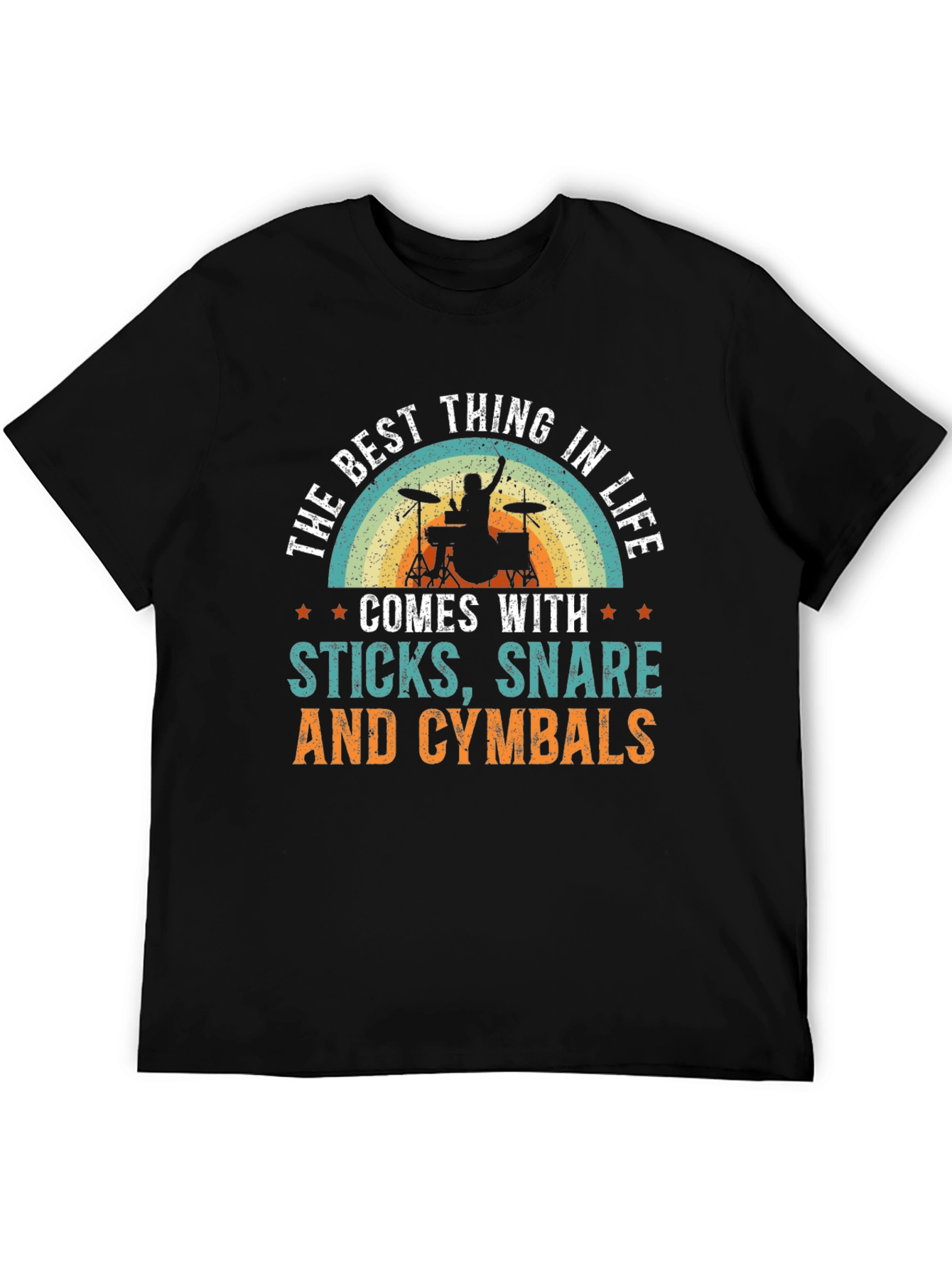Drummers Delight: Sticks Snare & Cymbals T-Shirt