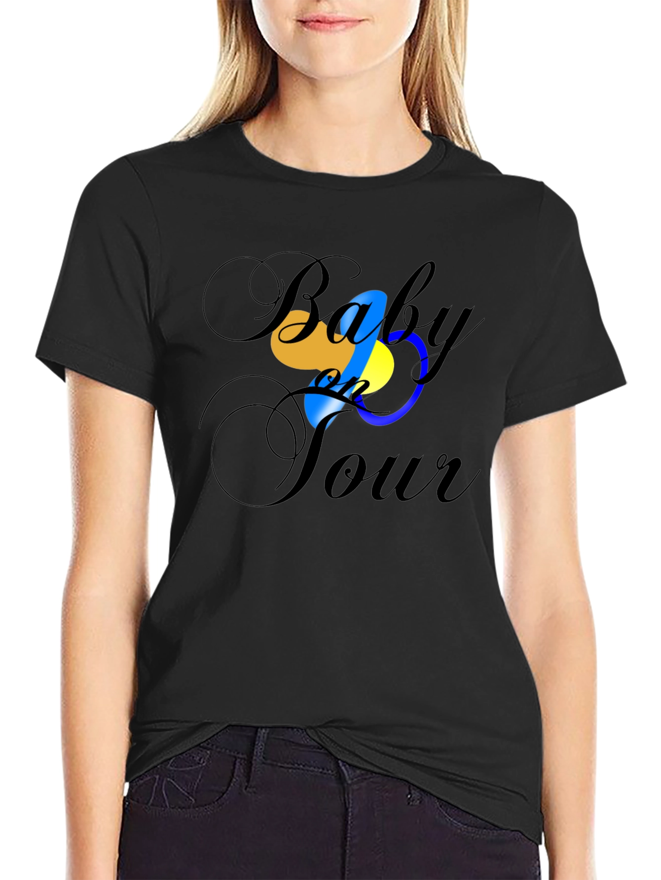 Baby on Tour Black T-Shirt