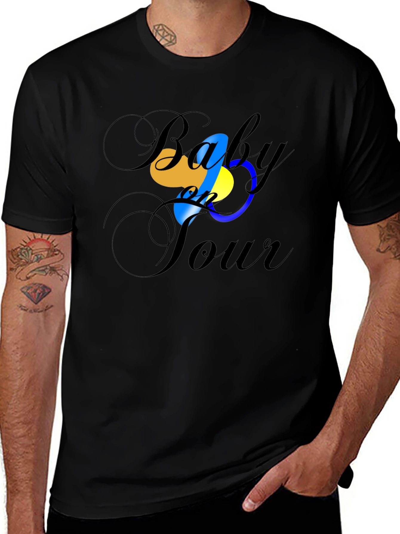 Baby on Tour Black T-Shirt