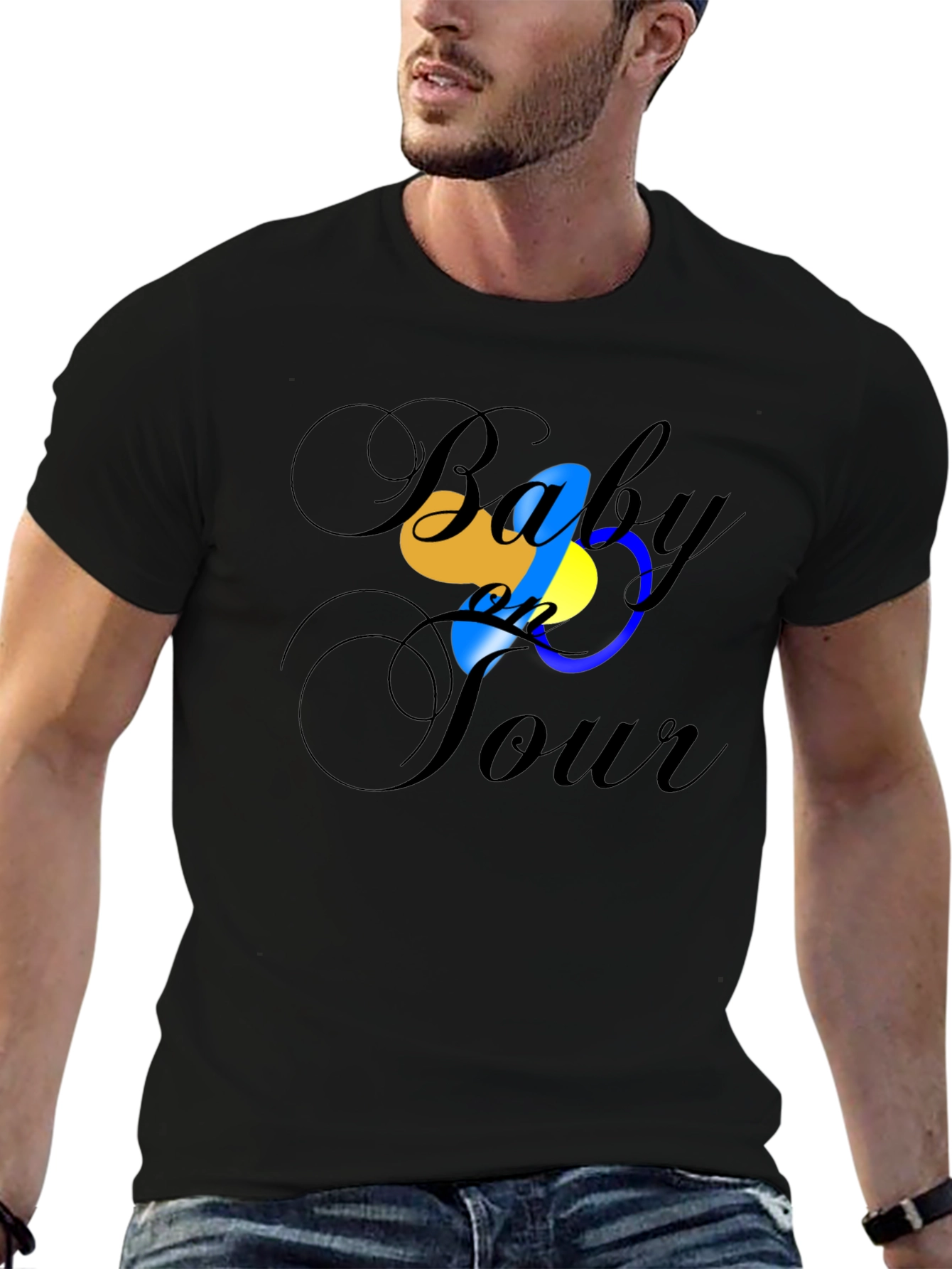 Baby on Tour Black T-Shirt