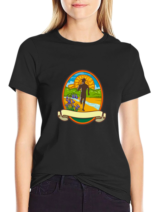 Runner Landscape Graphic T-Shirt