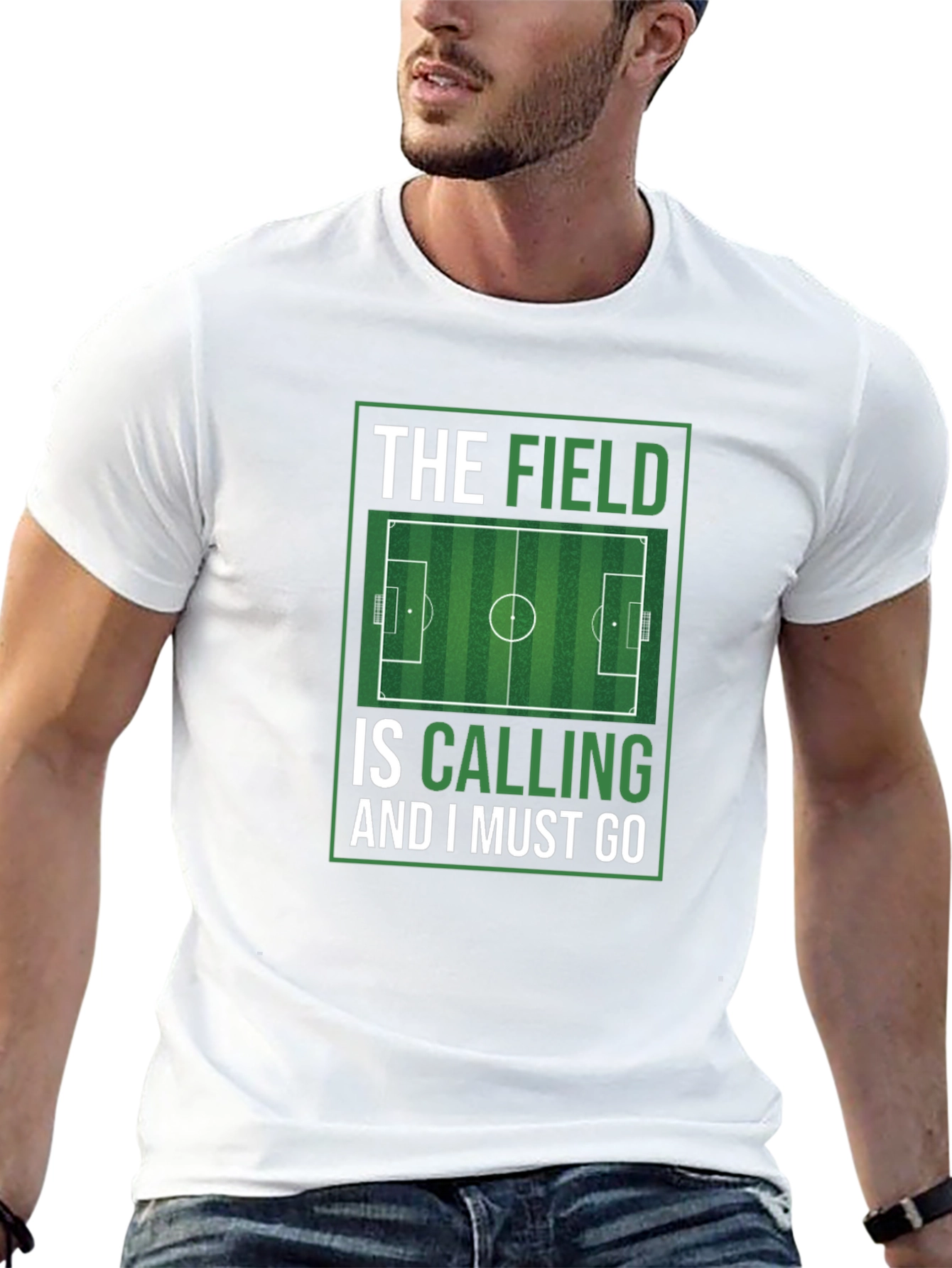 The Field is Calling Soccer Graphic T-Shirt