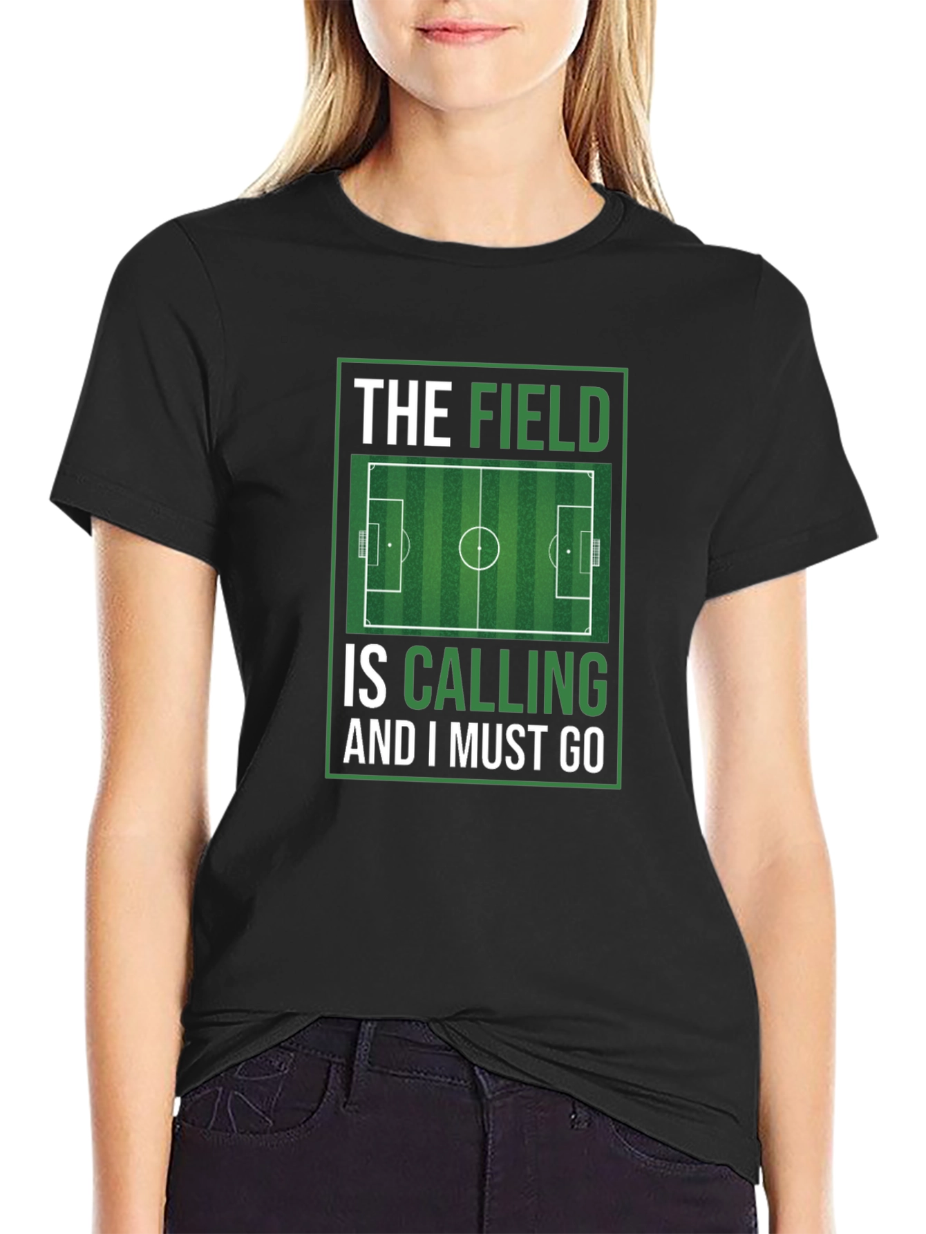The Field is Calling Soccer Graphic T-Shirt