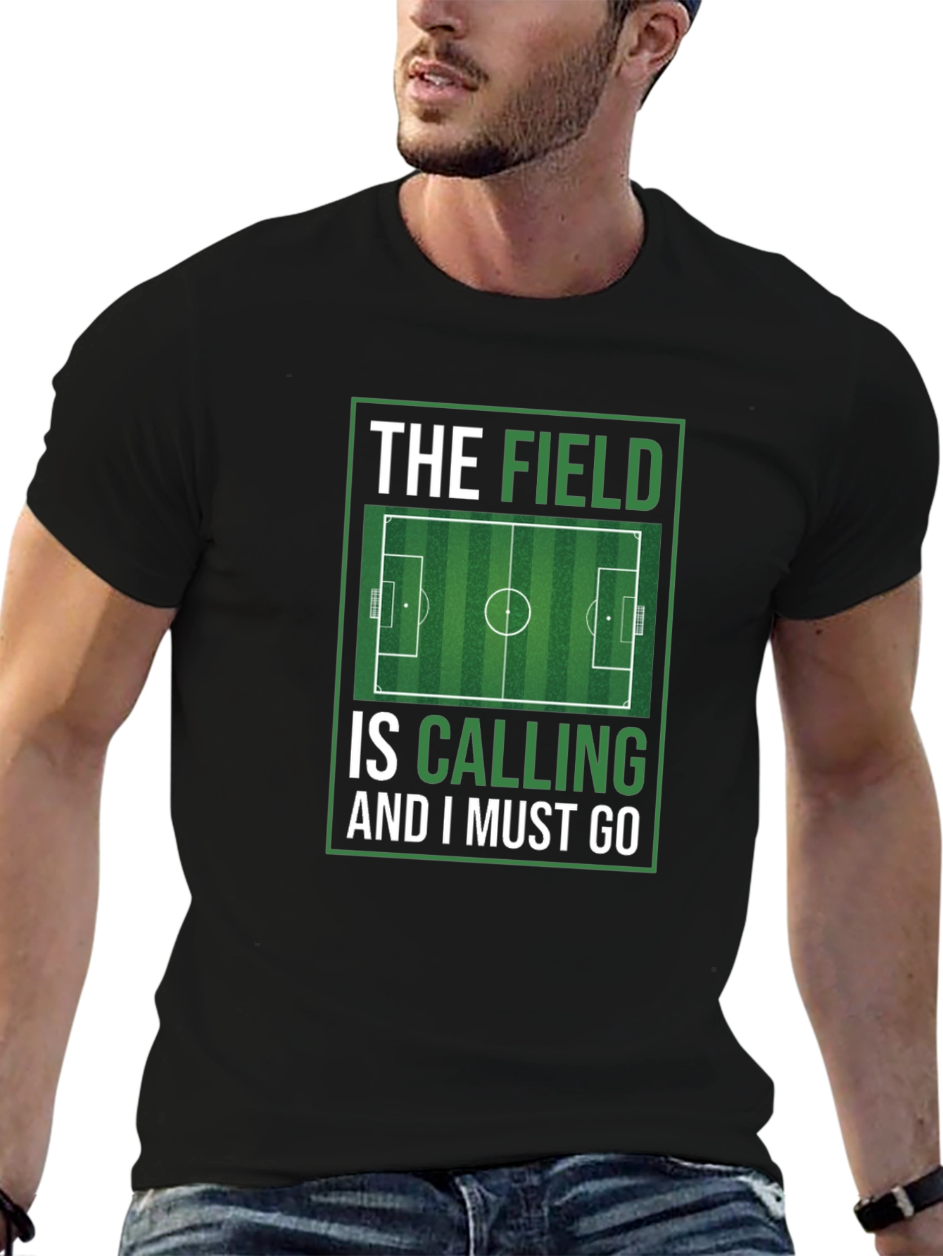 The Field is Calling Soccer Graphic T-Shirt