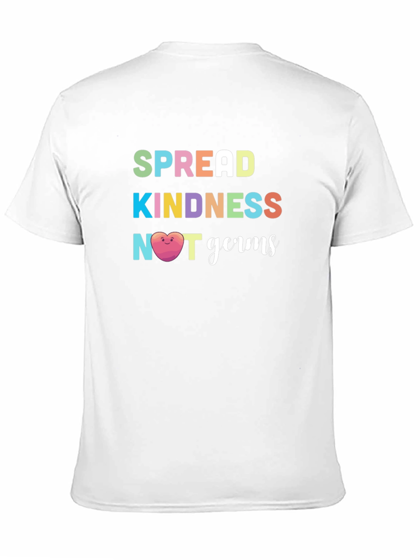 Spread Kindness Not Germs Graphic Tee - Black T-Shirt