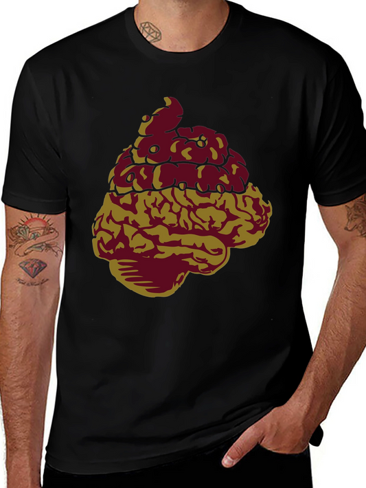 Brain Poop T-Shirt - Funny Graphic Tee for Men