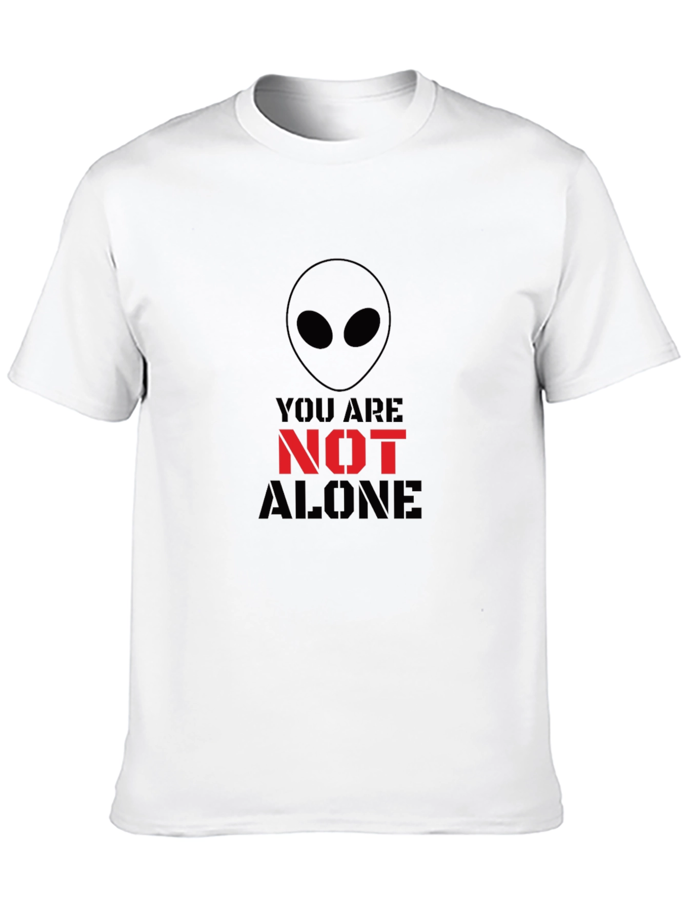 Alien You Are Not Alone Graphic Tee - Black
