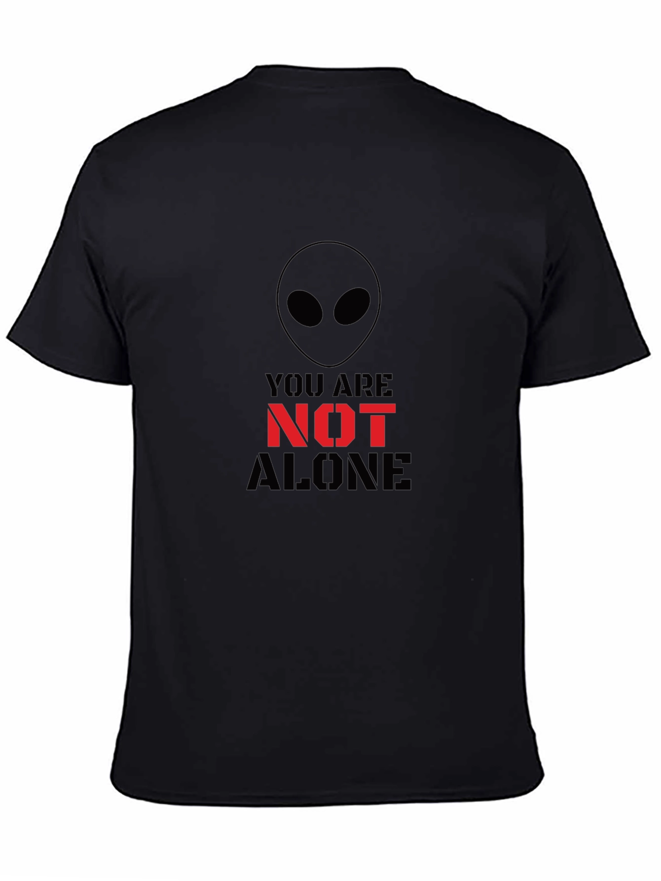 Alien You Are Not Alone Graphic Tee - Black